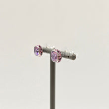 Lade das Bild in den Galerie-Viewer, SWAROVSKI Birthstone Ohrstecker, Februar, Violett, Lila Rhodiniert 5660797
