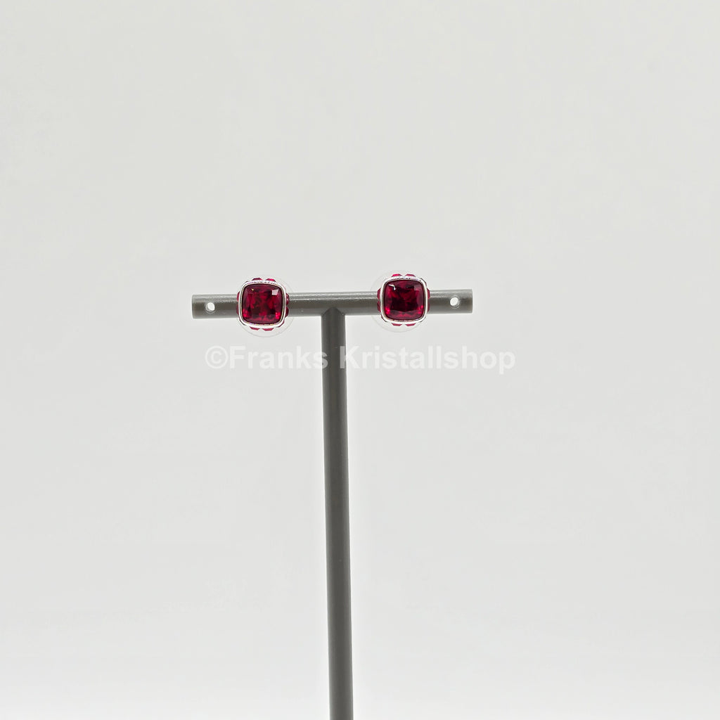 SWAROVSKI Birthstone Ohrstecker, Januar, Rot, Rhodiniert 5660798
