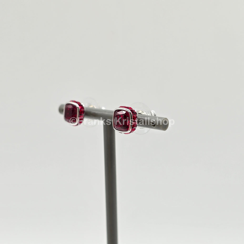 SWAROVSKI Birthstone Ohrstecker, Januar, Rot, Rhodiniert 5660798