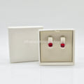 SWAROVSKI Birthstone Ohrstecker, Juli, Rot, Rhodiniert 5661959