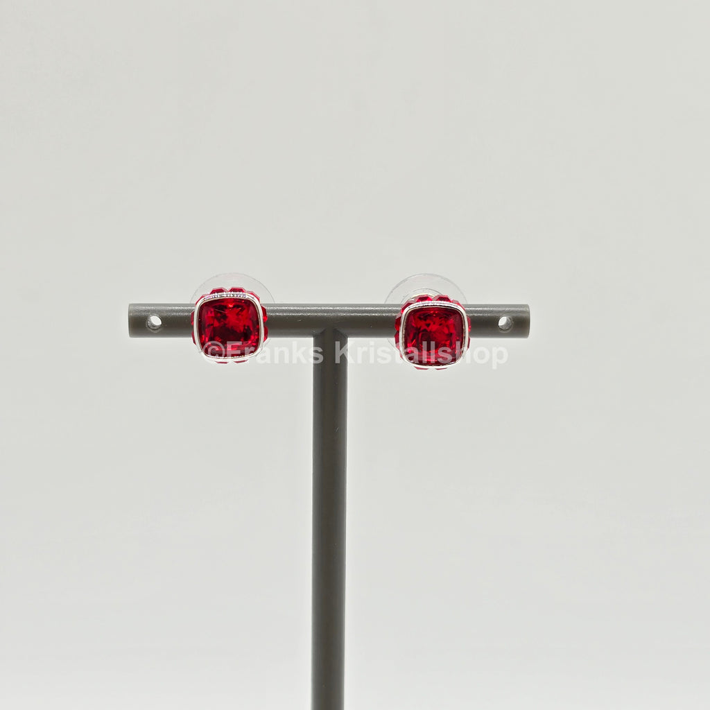 SWAROVSKI Birthstone Ohrstecker, Juli, Rot, Rhodiniert 5661959
