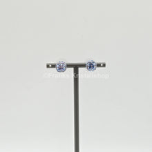 Lade das Bild in den Galerie-Viewer, SWAROVSKI Birthstone Ohrstecker, März, Blau, Rhodiniert 5660800
