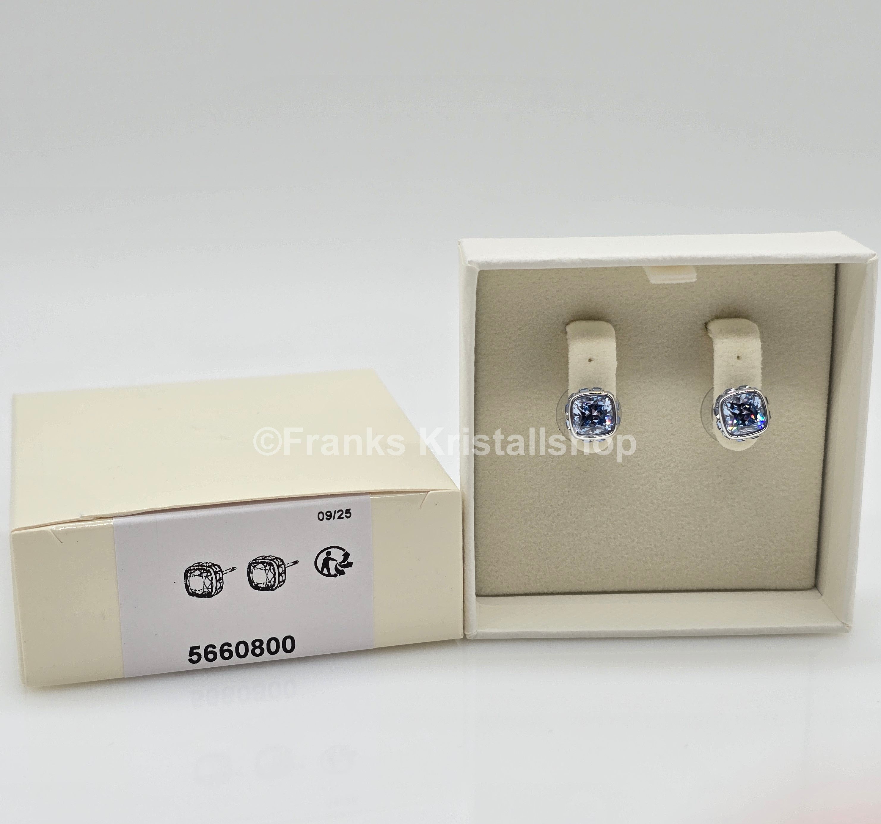 SWAROVSKI Birthstone Ohrstecker, März, Blau, Rhodiniert 5660800