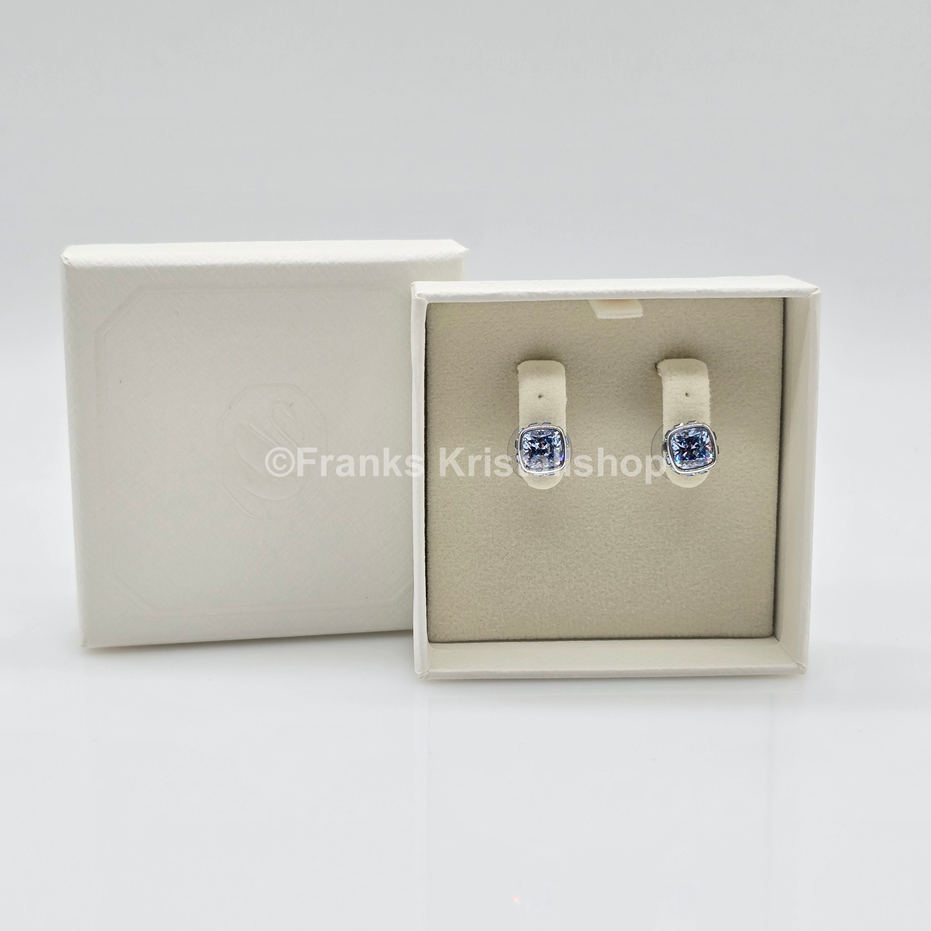 SWAROVSKI Birthstone Ohrstecker, März, Blau, Rhodiniert 5660800