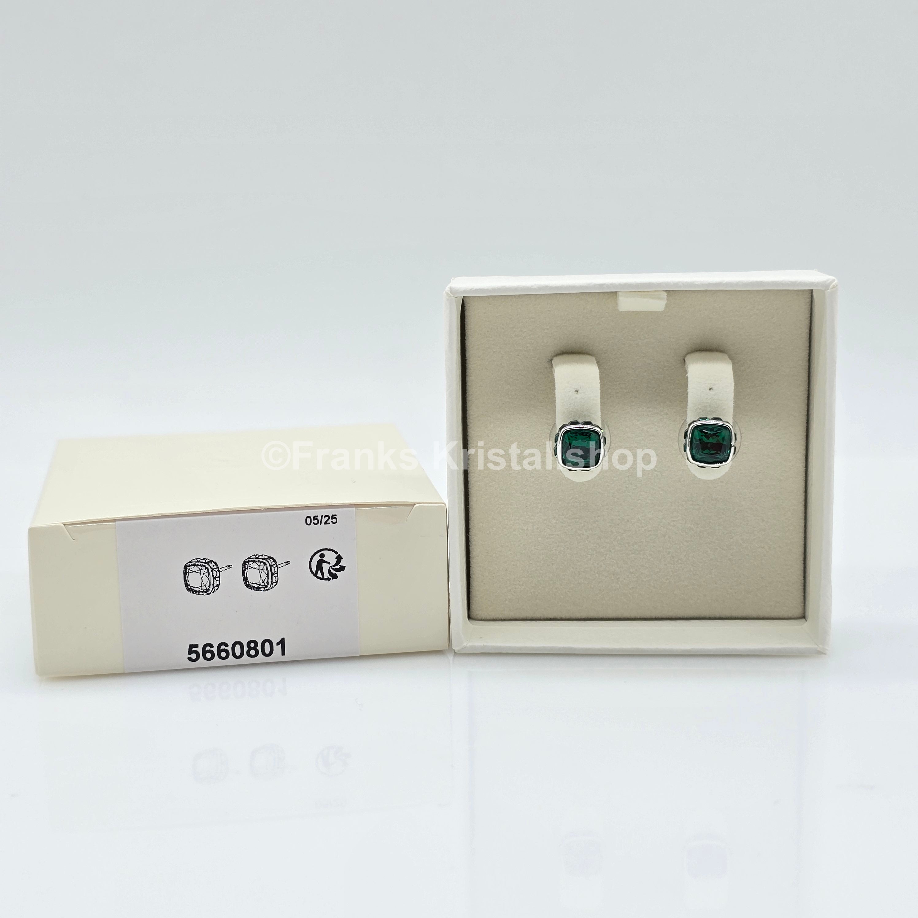SWAROVSKI Birthstone Ohrstecker, Mai, Grün, Rhodiniert 5660801