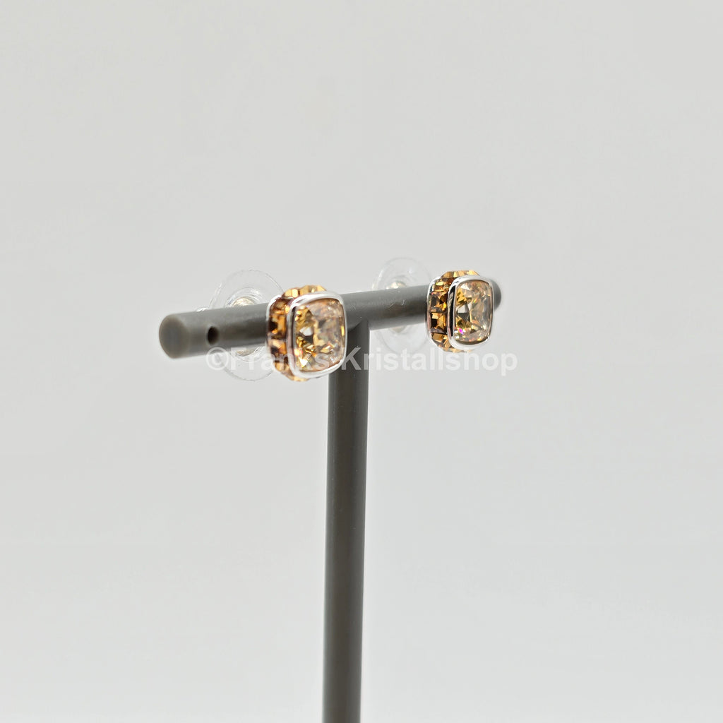 SWAROVSKI Birthstone Ohrstecker, November, Gelb, Rhodiniert 5660802