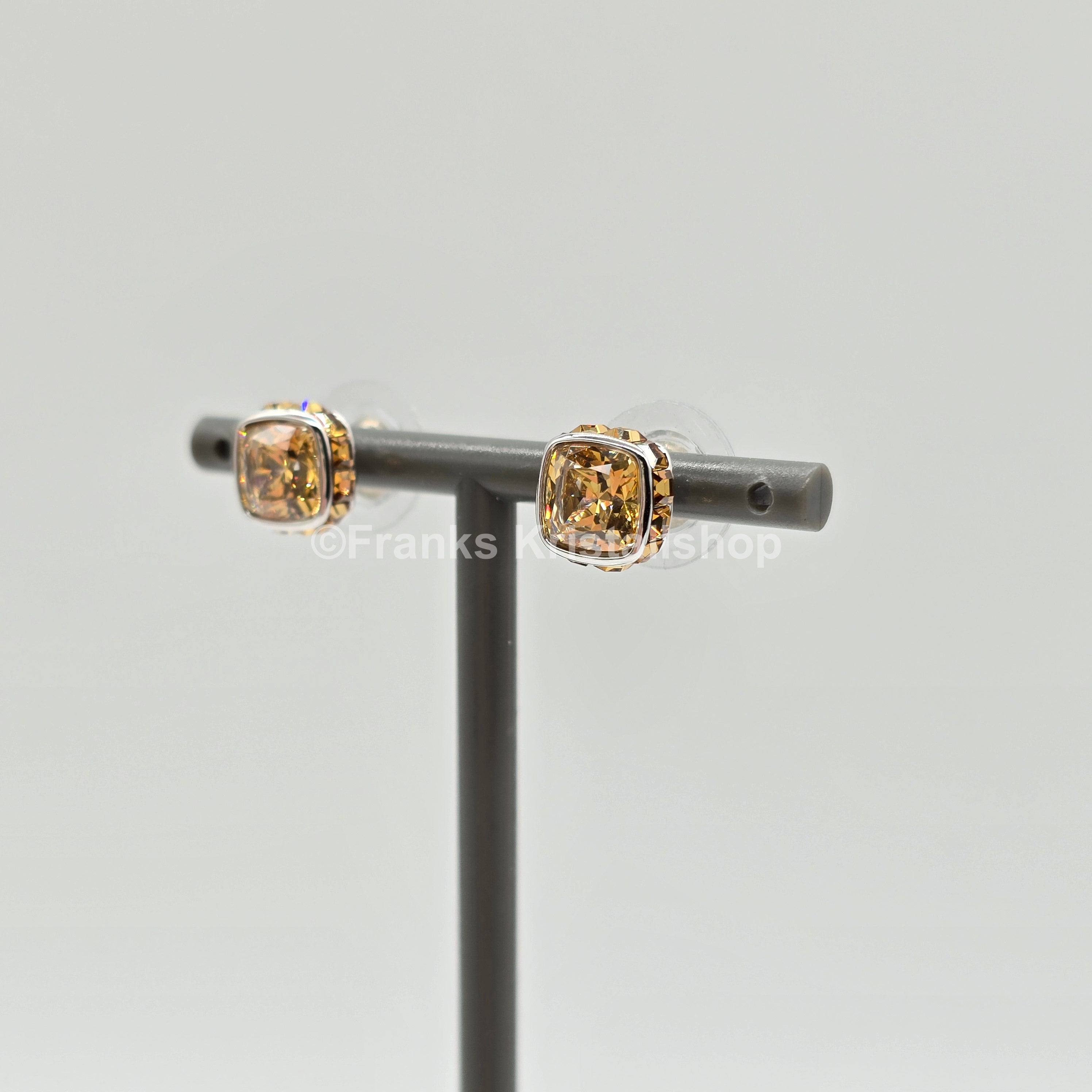 SWAROVSKI Birthstone Ohrstecker, November, Gelb, Rhodiniert 5660802
