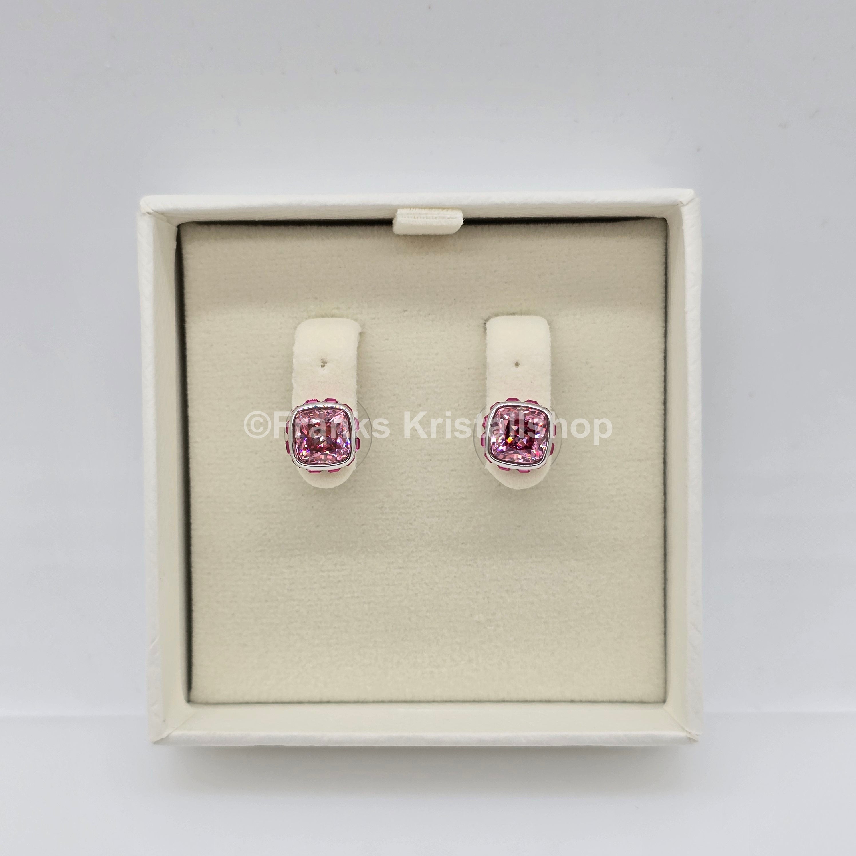 SWAROVSKI Birthstone Ohrstecker, Oktober, Rosa, Rhodiniert 5661960