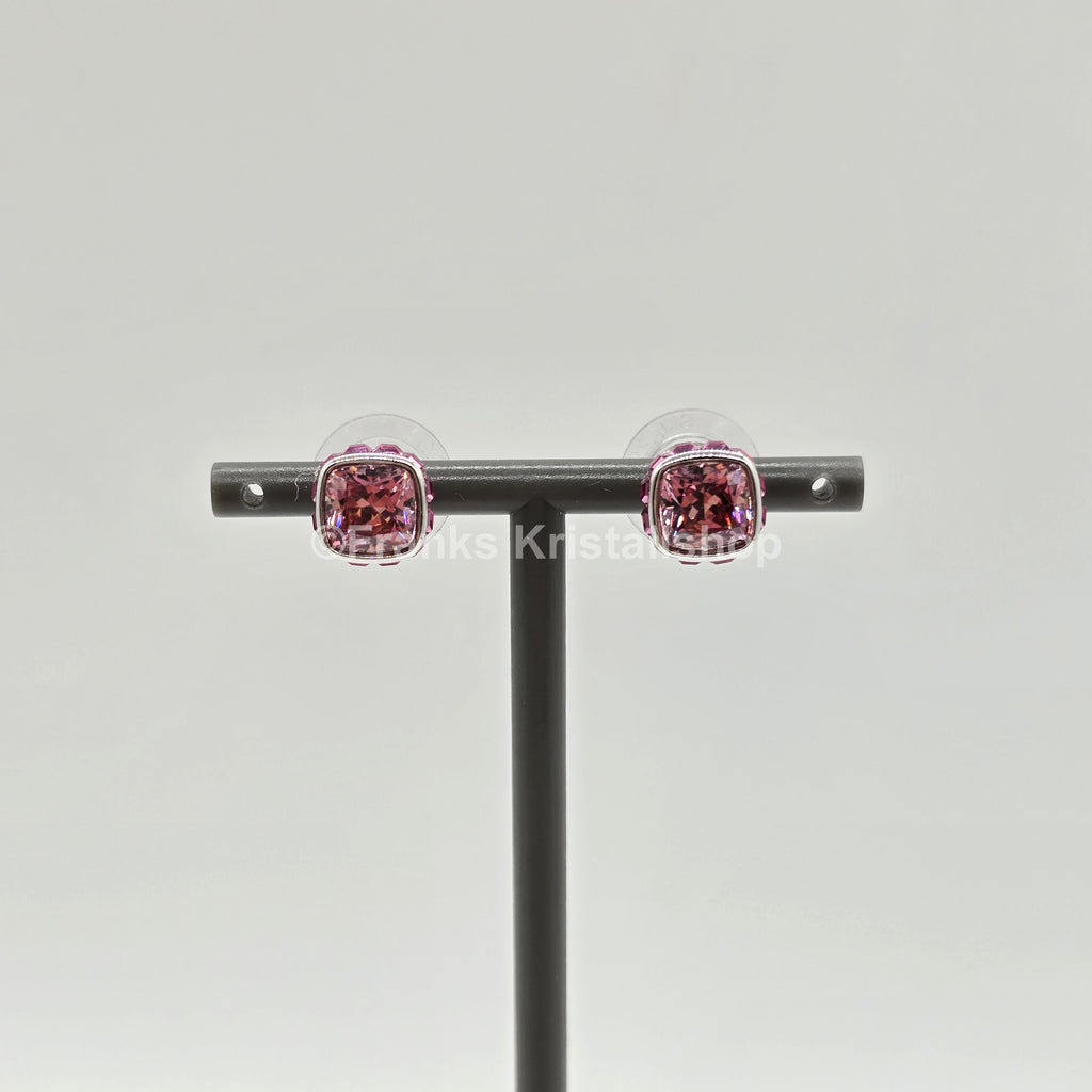 SWAROVSKI Birthstone Ohrstecker, Oktober, Rosa, Rhodiniert 5661960
