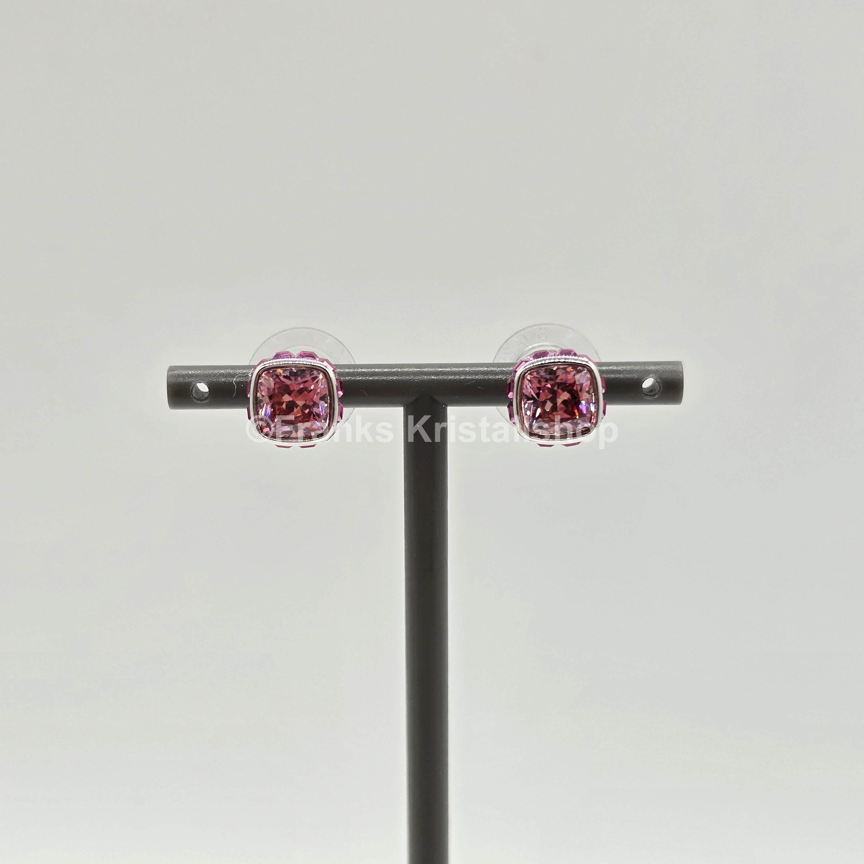 SWAROVSKI Birthstone Ohrstecker, Oktober, Rosa, Rhodiniert 5661960