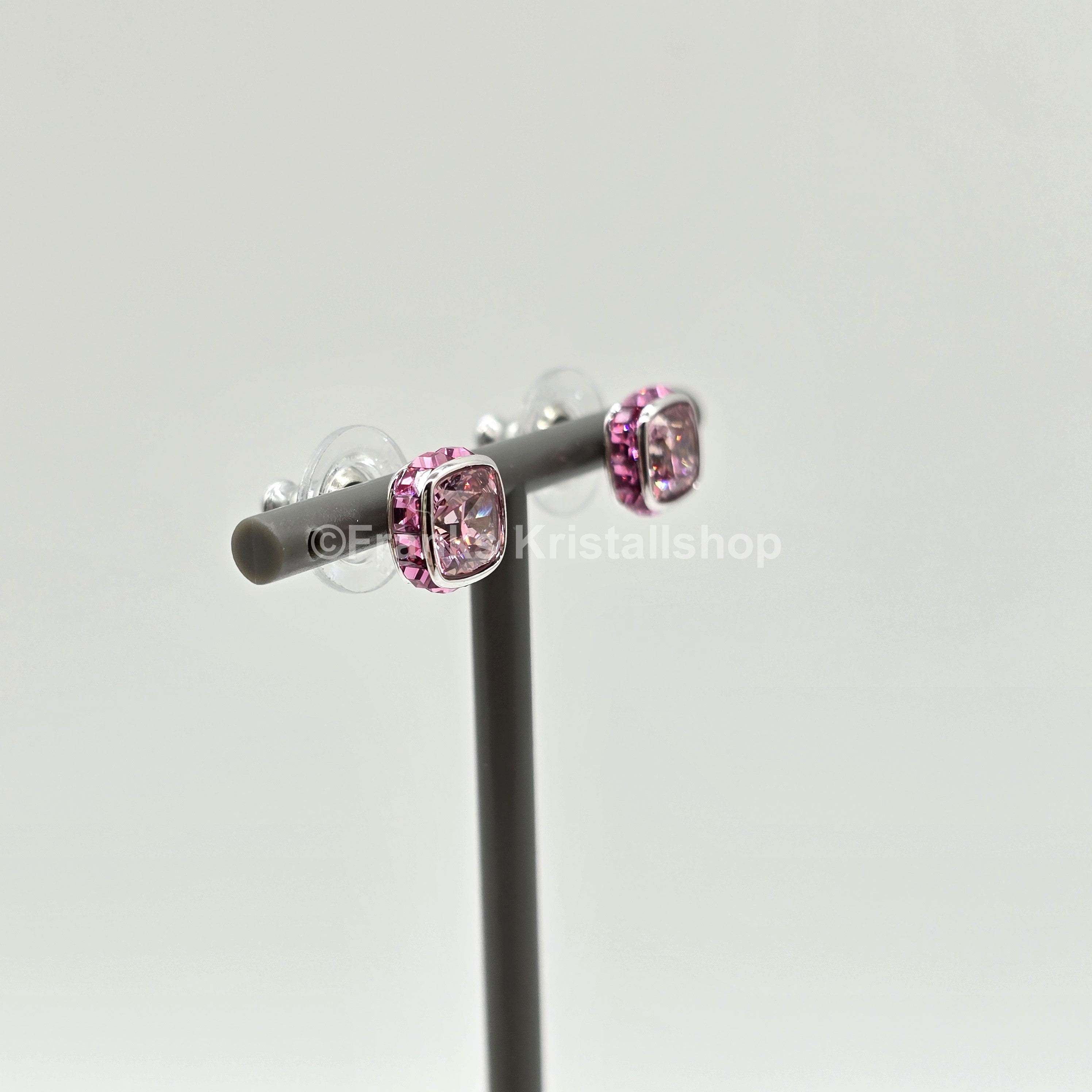 SWAROVSKI Birthstone Ohrstecker, Oktober, Rosa, Rhodiniert 5661960