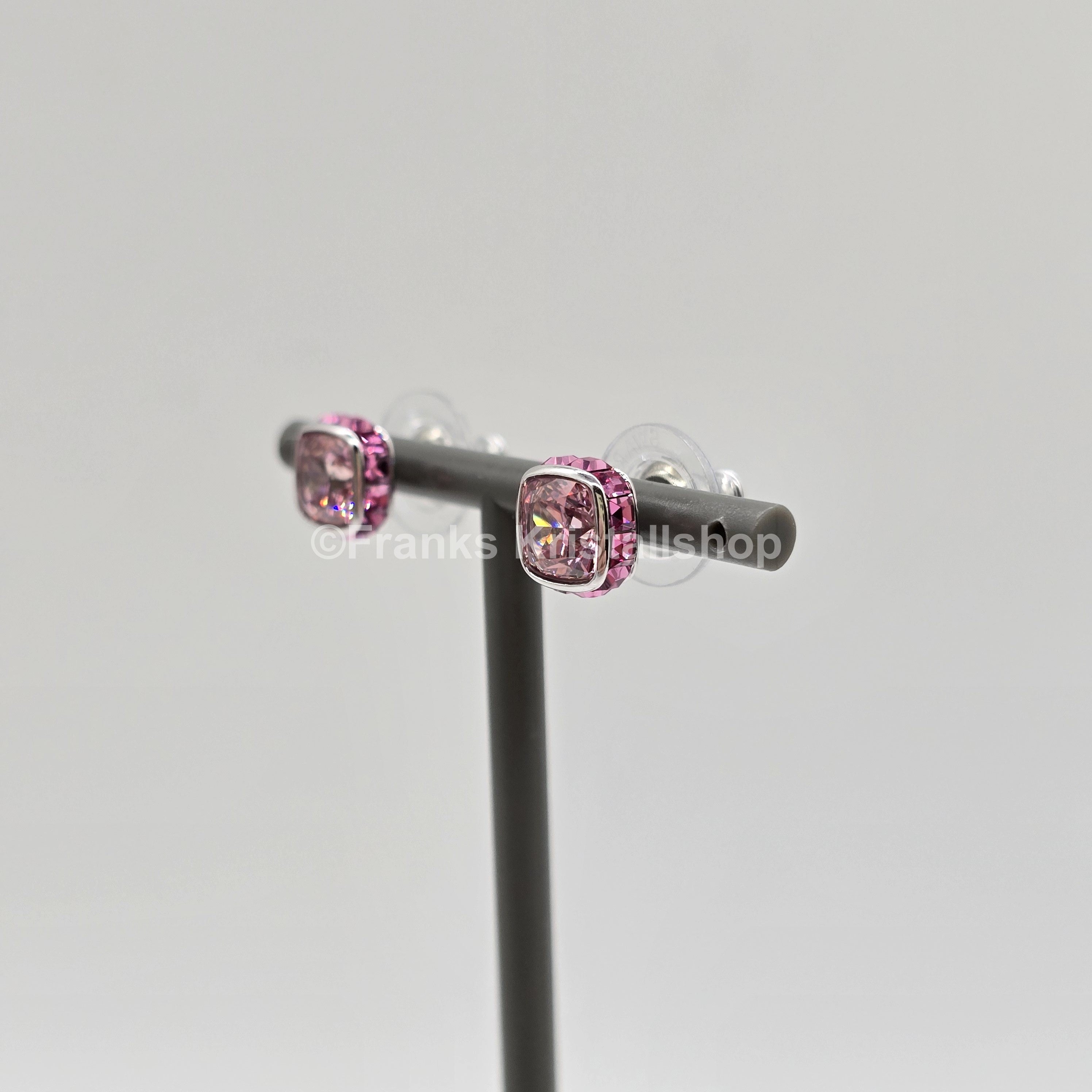SWAROVSKI Birthstone Ohrstecker, Oktober, Rosa, Rhodiniert 5661960