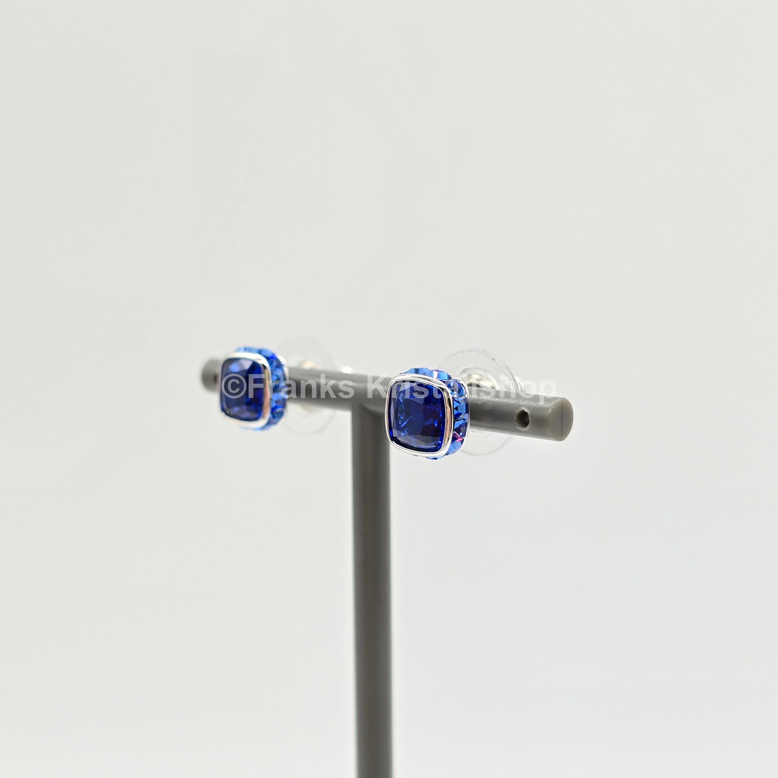 SWAROVSKI Birthstone Ohrstecker, September, Blau, Rhodiniert 5660803