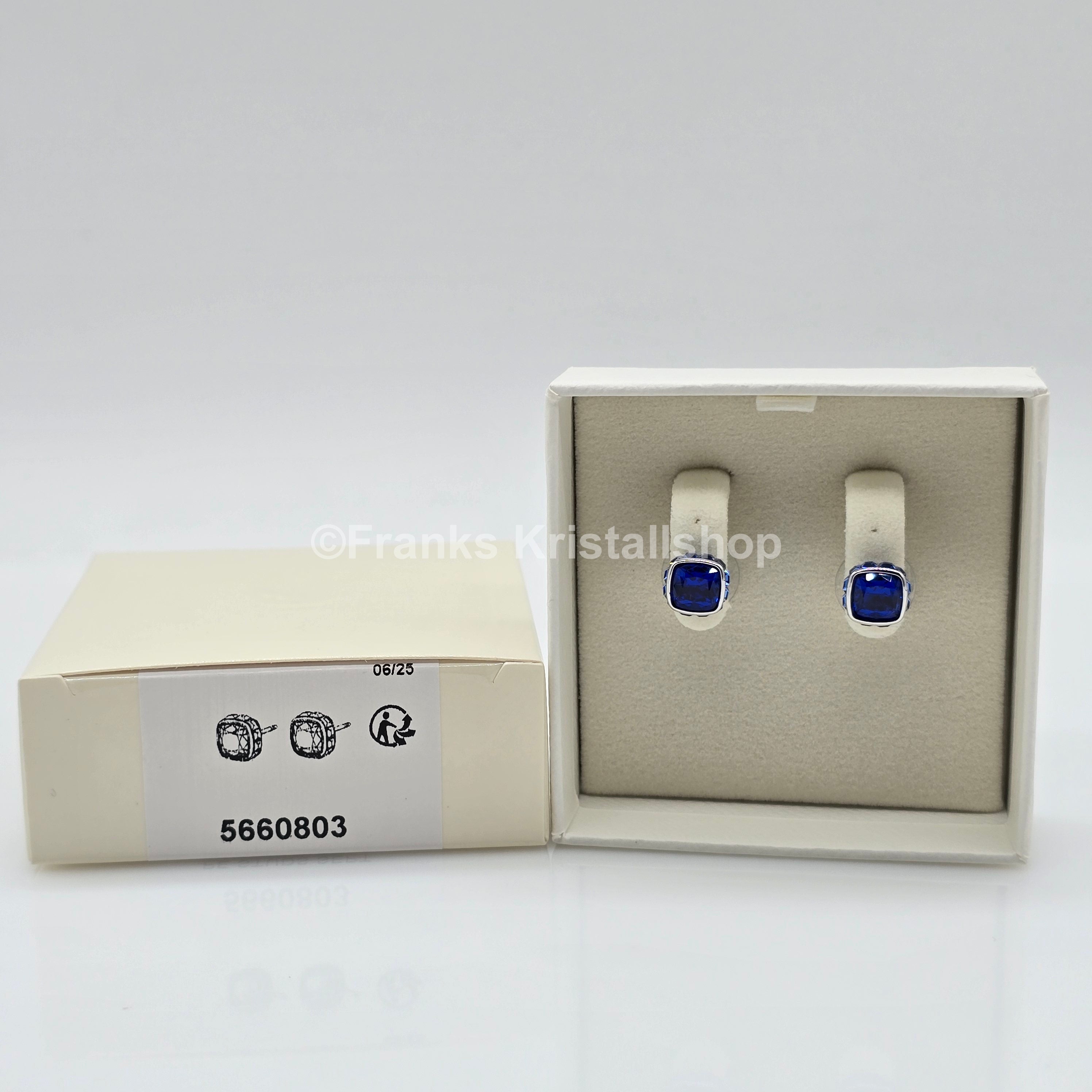 SWAROVSKI Birthstone Ohrstecker, September, Blau, Rhodiniert 5660803