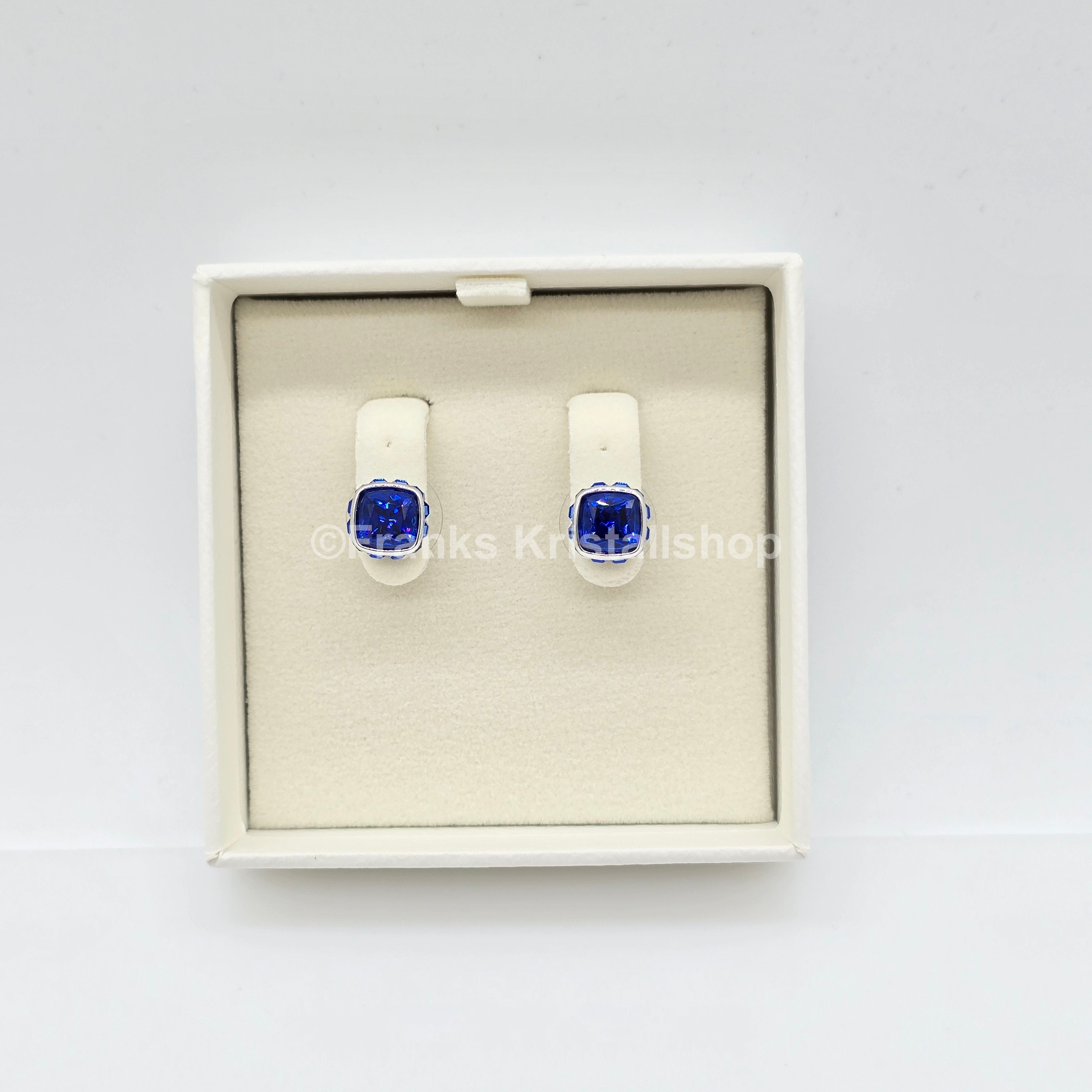SWAROVSKI Birthstone Ohrstecker, September, Blau, Rhodiniert 5660803