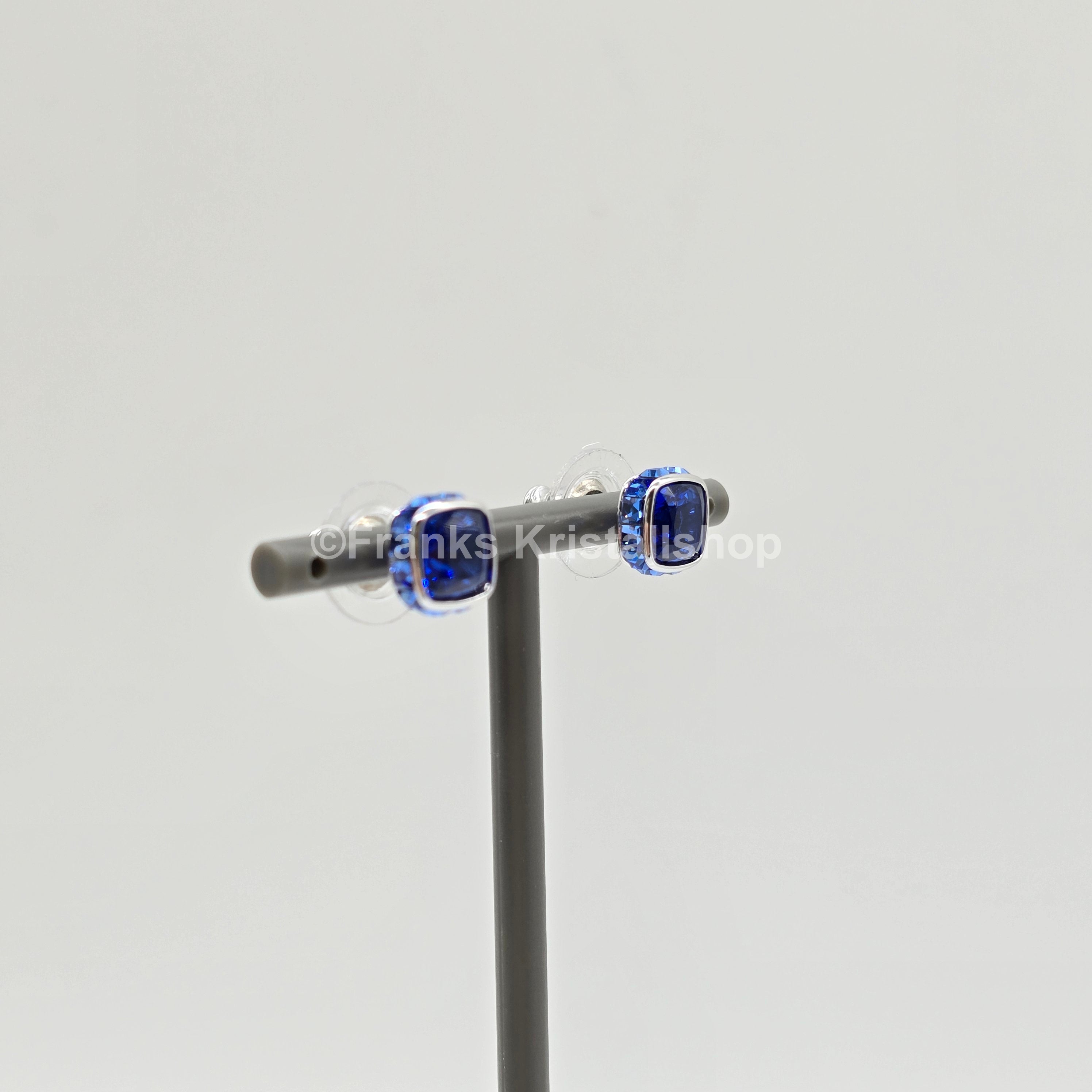 SWAROVSKI Birthstone Ohrstecker, September, Blau, Rhodiniert 5660803