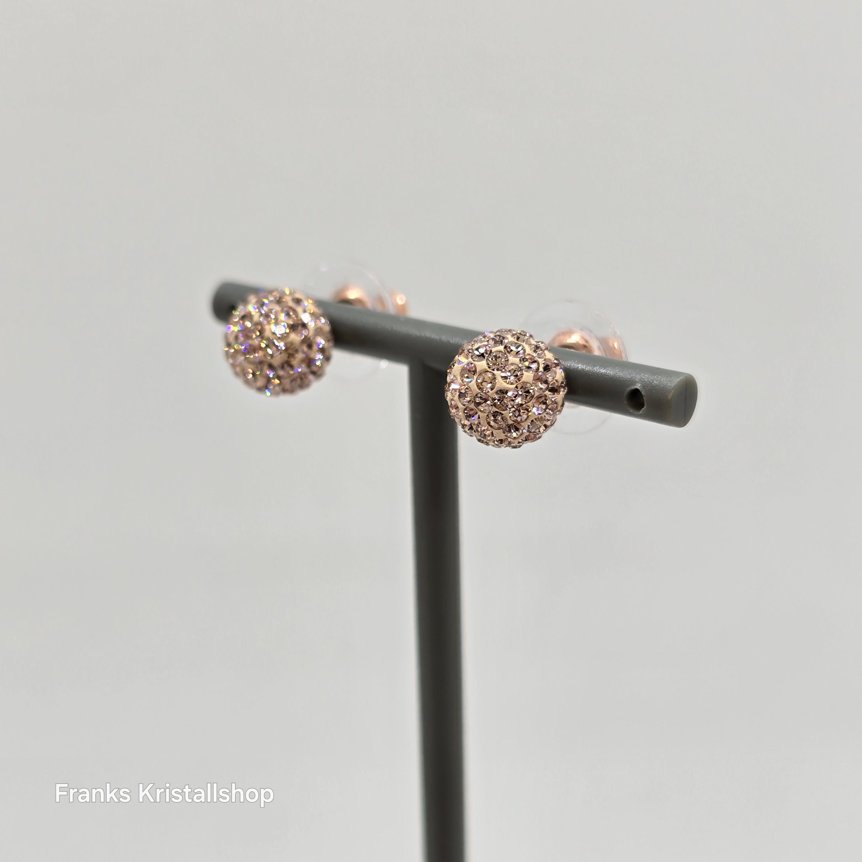 SWAROVSKI Blow Ohrstecker Kugel Ohrringe Rosa, Roségold-Legierungsschicht 5528456