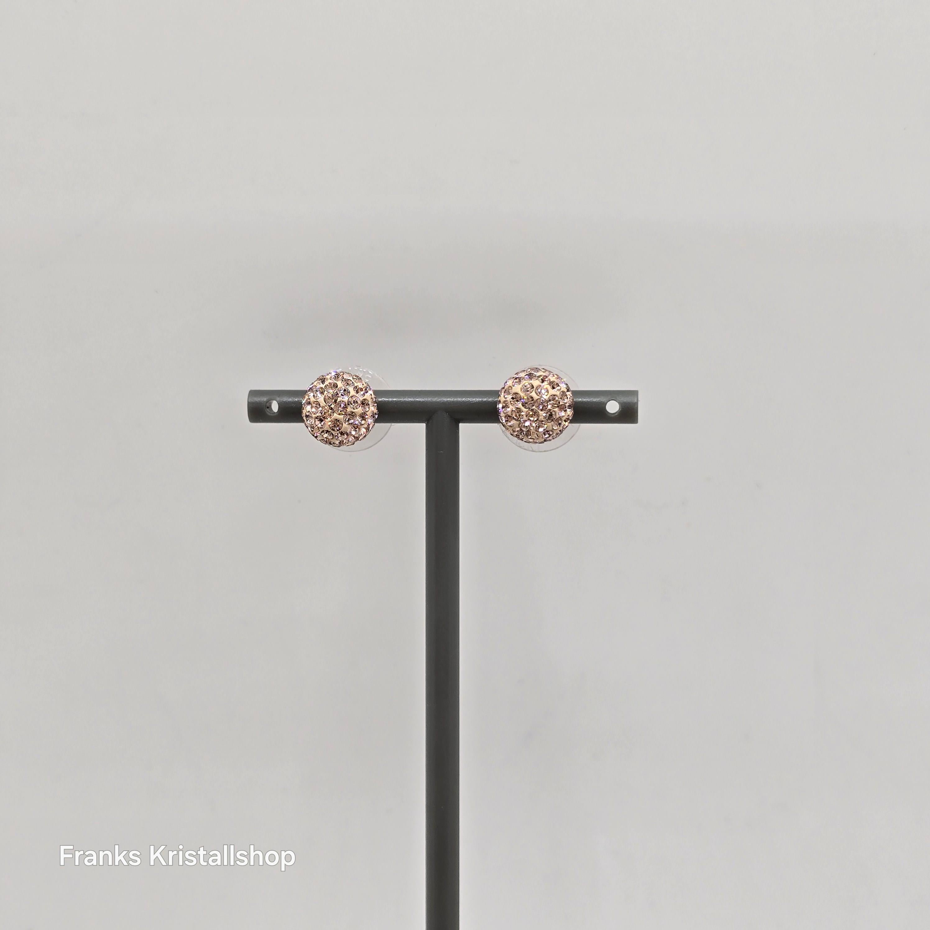 SWAROVSKI Blow Ohrstecker Kugel Ohrringe Rosa, Roségold-Legierungsschicht 5528456
