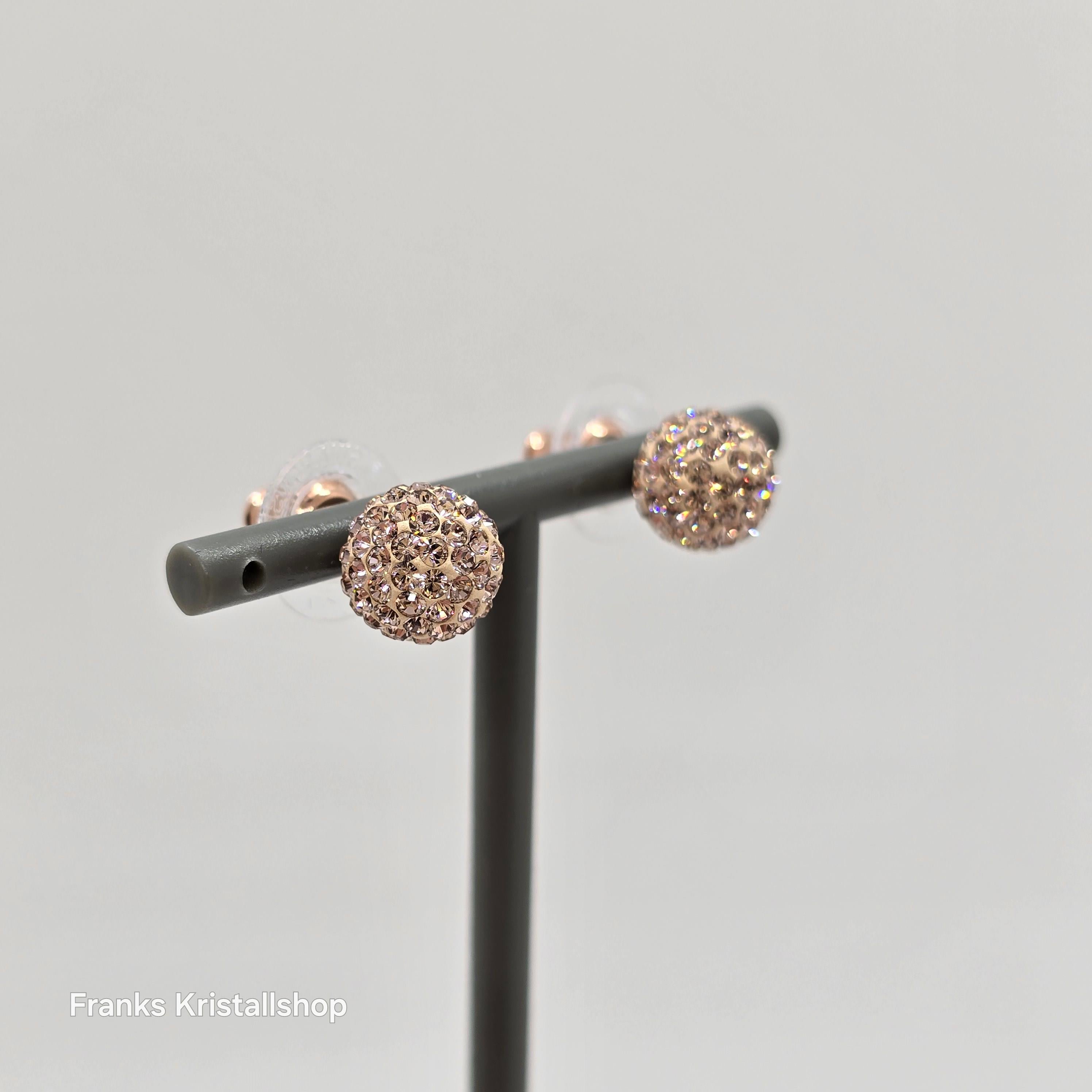 SWAROVSKI Blow Ohrstecker Kugel Ohrringe Rosa, Roségold-Legierungsschicht 5528456