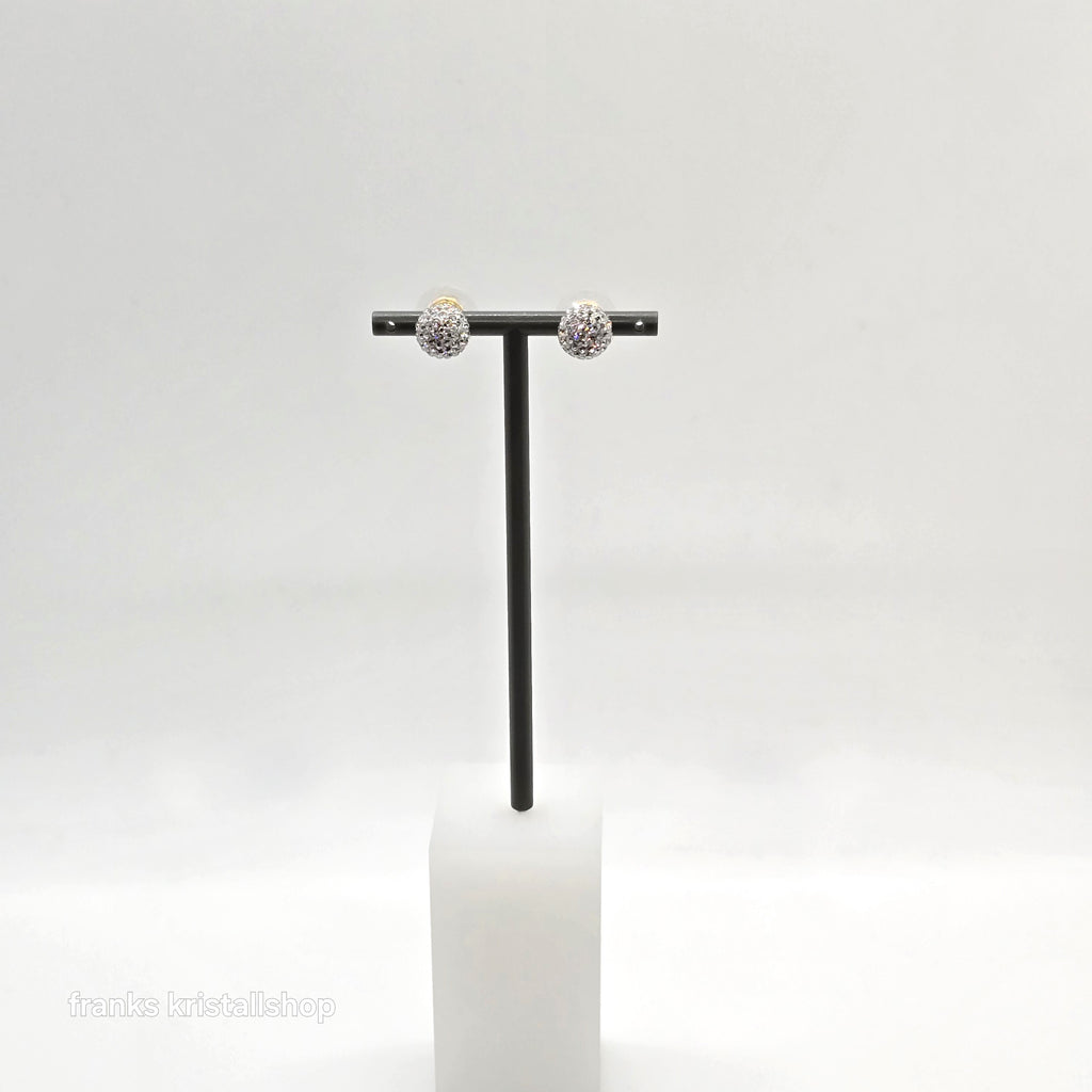 SWAROVSKI Blow Ohrstecker Kugel Ohrringe Weiß, Vergoldet 5528455
