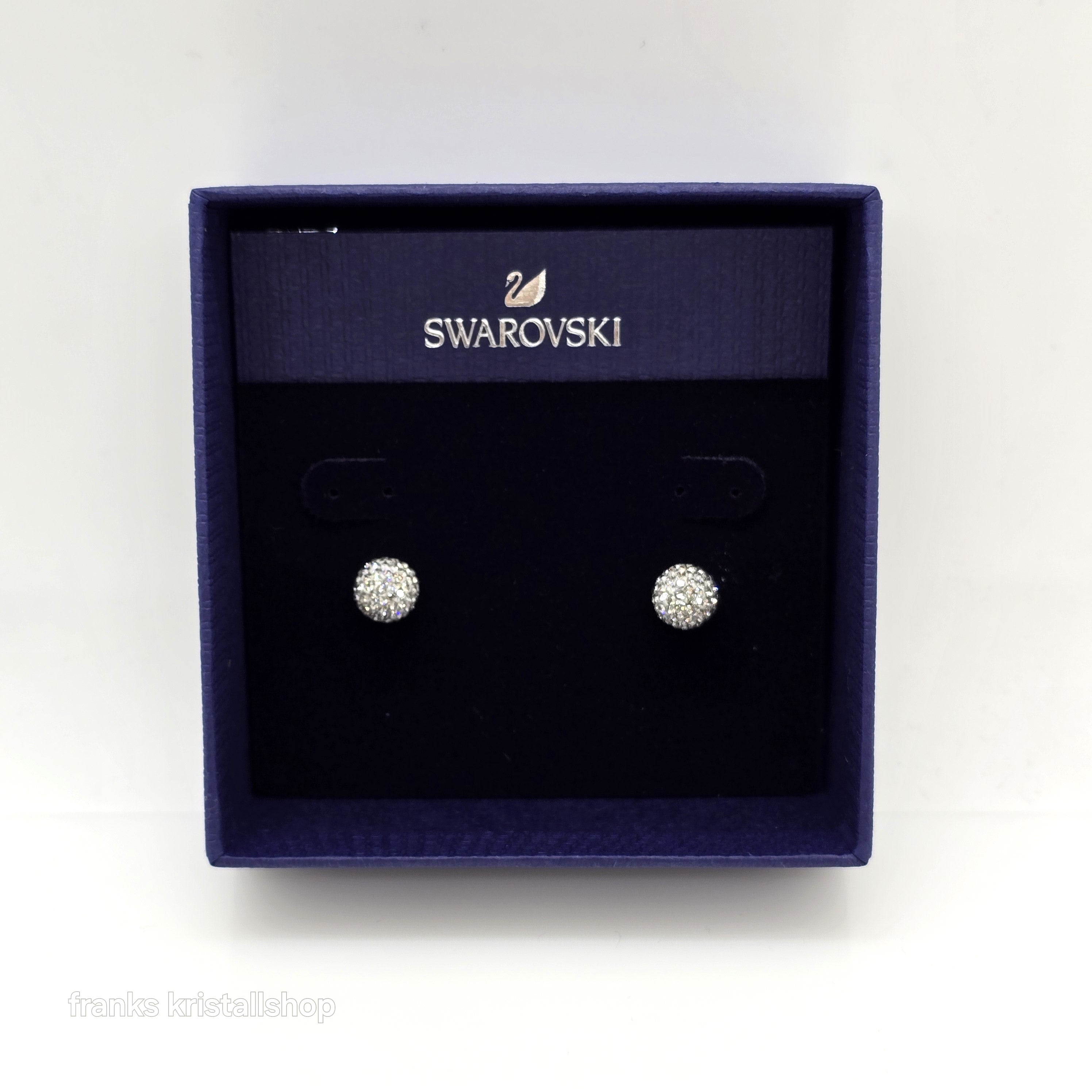 SWAROVSKI Blow Ohrstecker Kugel Ohrringe Weiß, Vergoldet 5528455