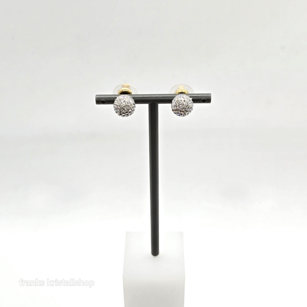 SWAROVSKI Blow Ohrstecker Kugel Ohrringe Weiß, Vergoldet 5528455