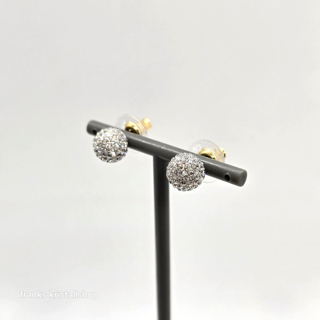 SWAROVSKI Blow Ohrstecker Kugel Ohrringe Weiß, Vergoldet 5528455
