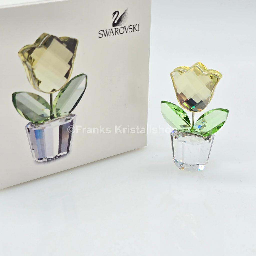 SWAROVSKI Blumenträume Blumentopf Tulpe Gelb im Blumentopf 657110