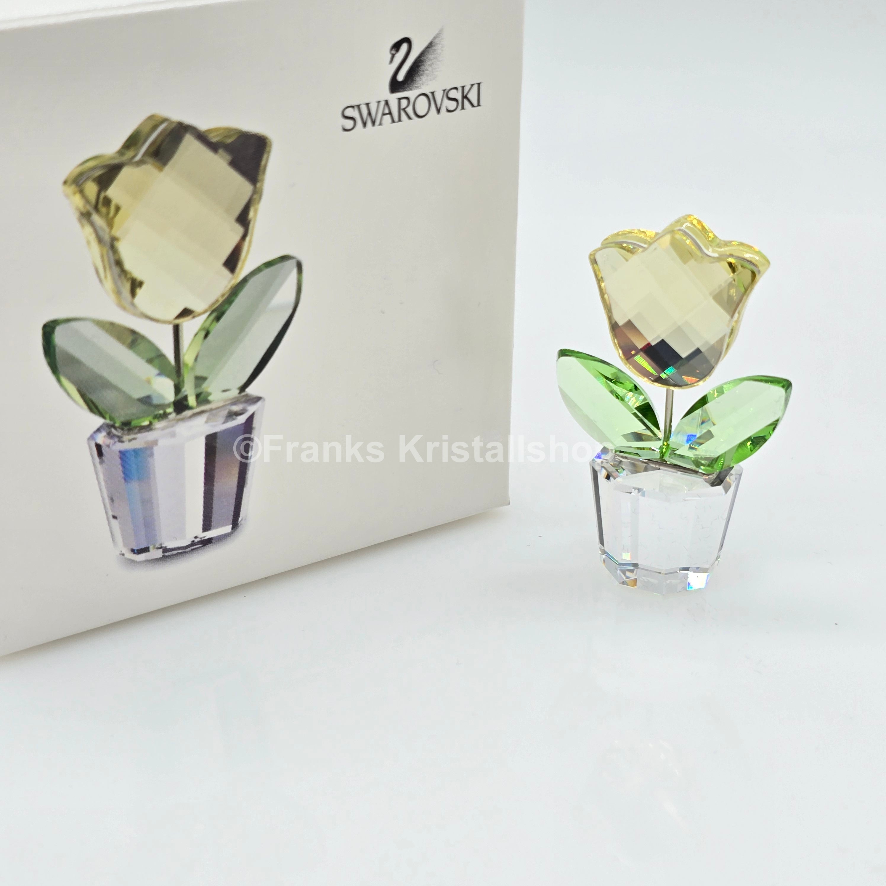SWAROVSKI Blumenträume Blumentopf Tulpe Gelb im Blumentopf 657110