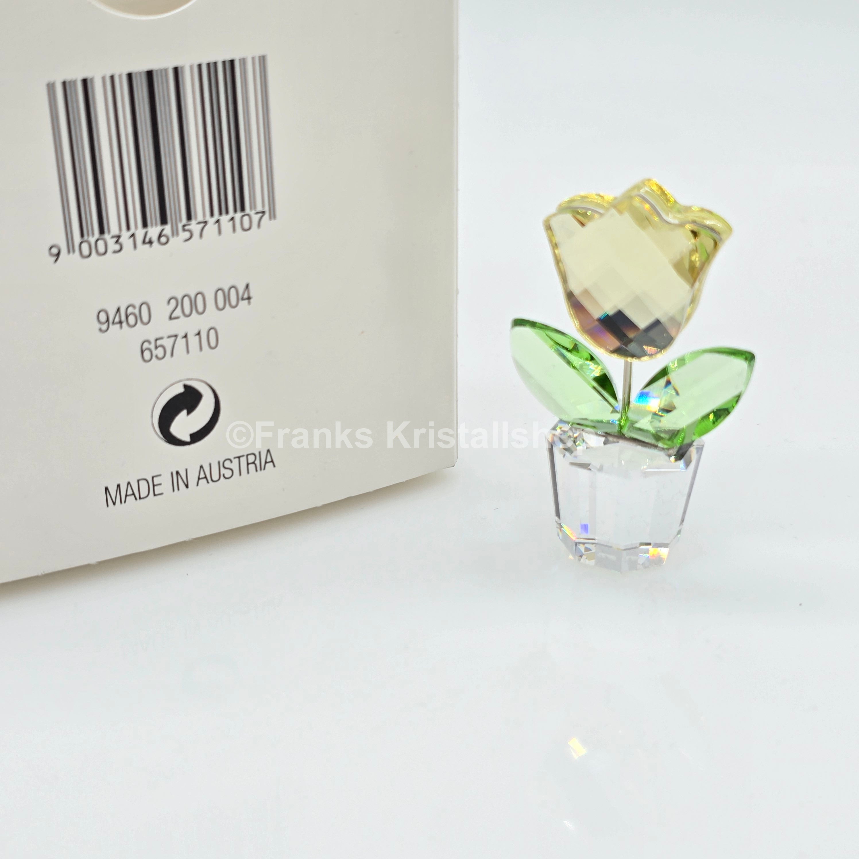 SWAROVSKI Blumenträume Blumentopf Tulpe Gelb im Blumentopf 657110