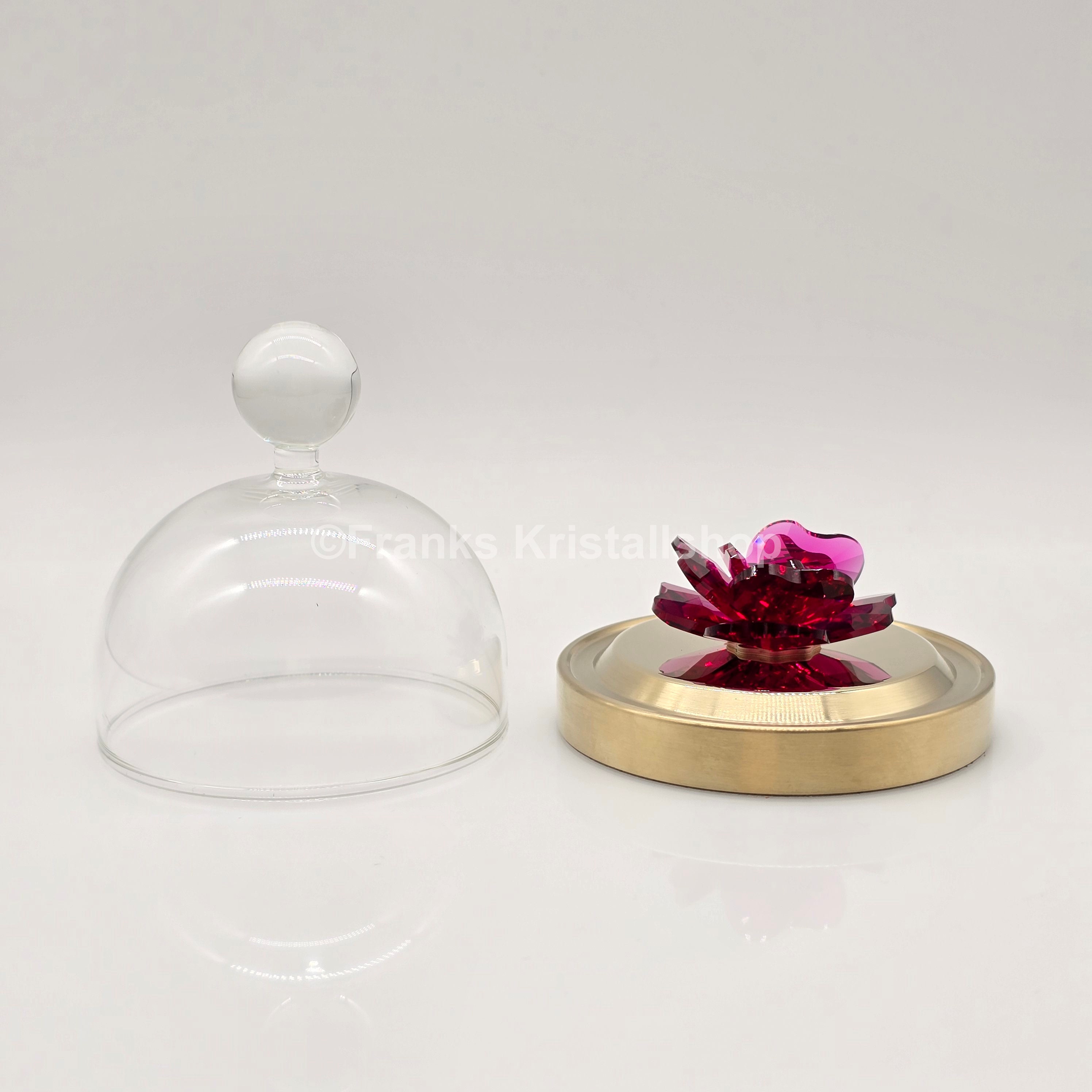 SWAROVSKI Blumenträume Garden Tales Rote Rose Glasglocke 5619223