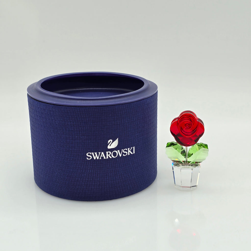 SWAROVSKI Blumenträume Rose Rot im Blumentopf 855896 AV