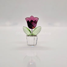 Lade das Bild in den Galerie-Viewer, SWAROVSKI Blumenträume Blumentopf Tulpe Rosa Pink im Blumentopf 657111 oU
