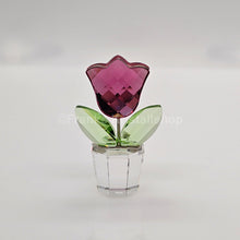 Lade das Bild in den Galerie-Viewer, SWAROVSKI Blumenträume Blumentopf Tulpe Rosa Pink im Blumentopf 657111 oU
