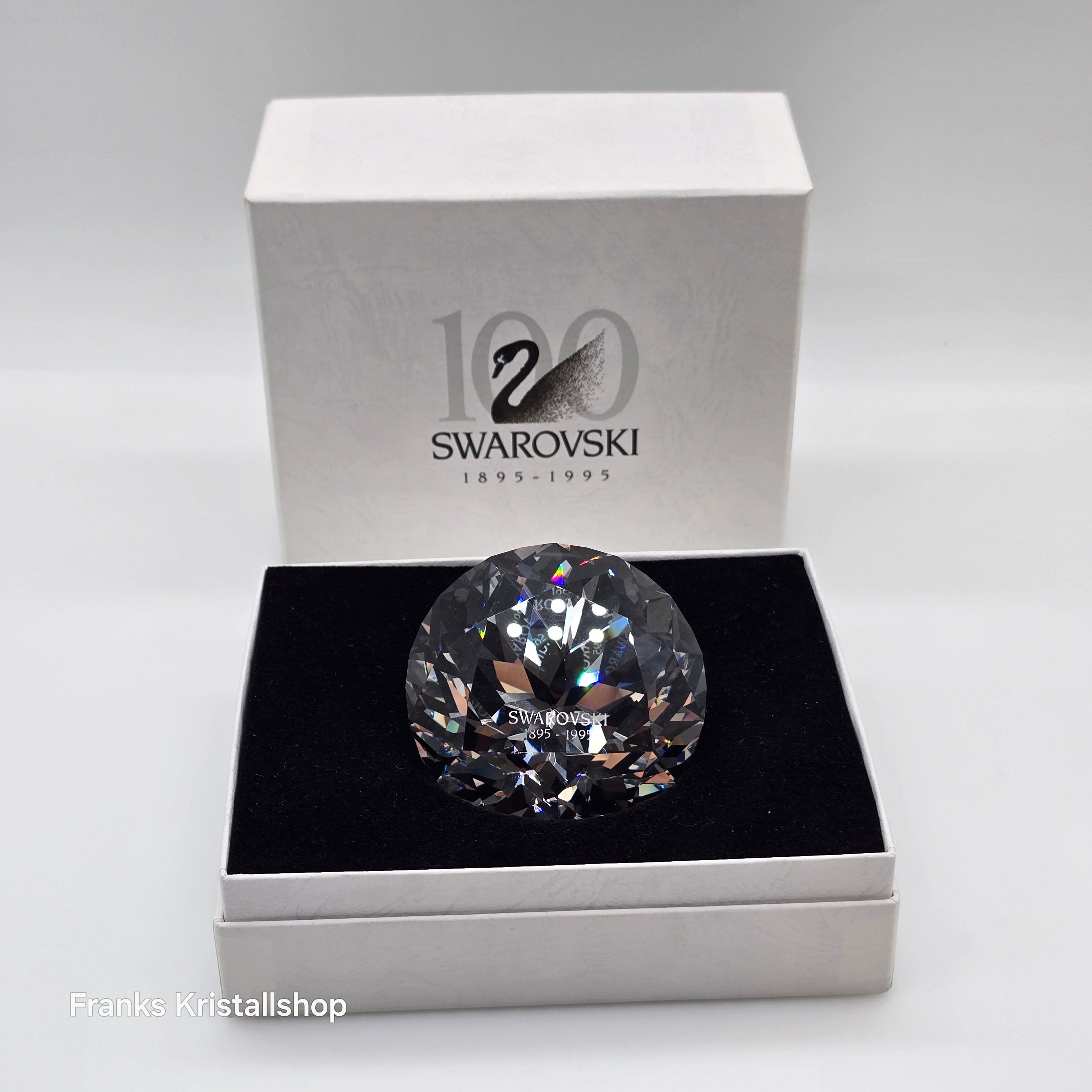 SWAROVSKI Briefbeschwerer Centenar 1895 - 1995 limitiert Chaton 95NR100