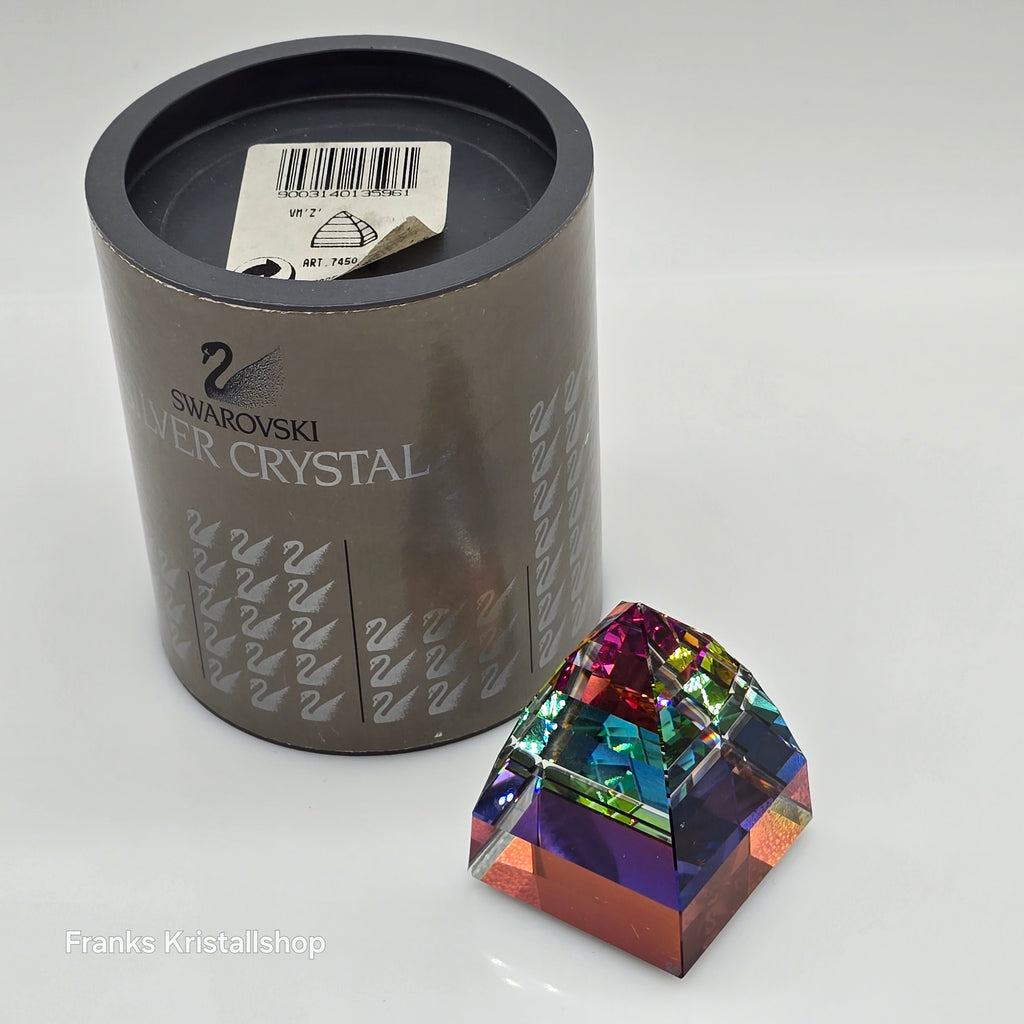 SWAROVSKI Briefbeschwerer Pyramide Klein Vitrail Medium 013596