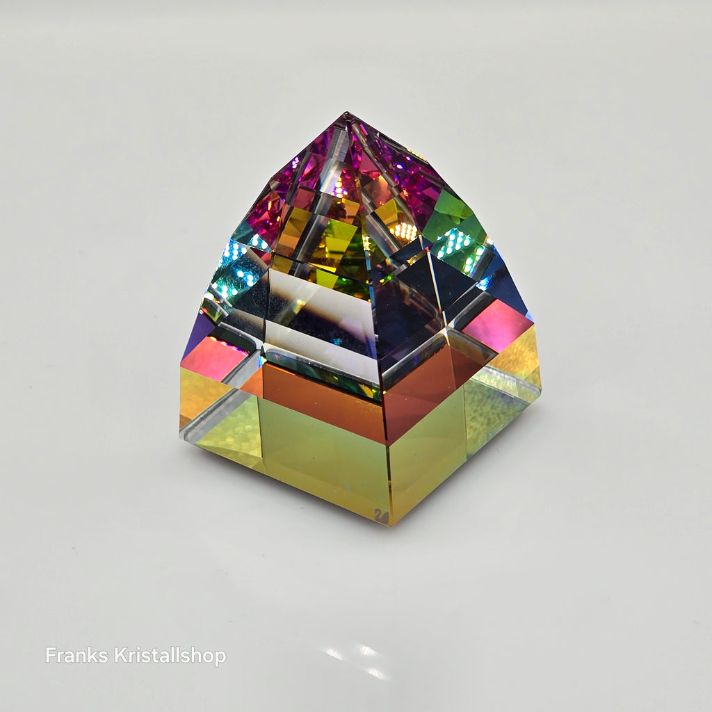 SWAROVSKI Briefbeschwerer Pyramide Klein Vitrail Medium 013596