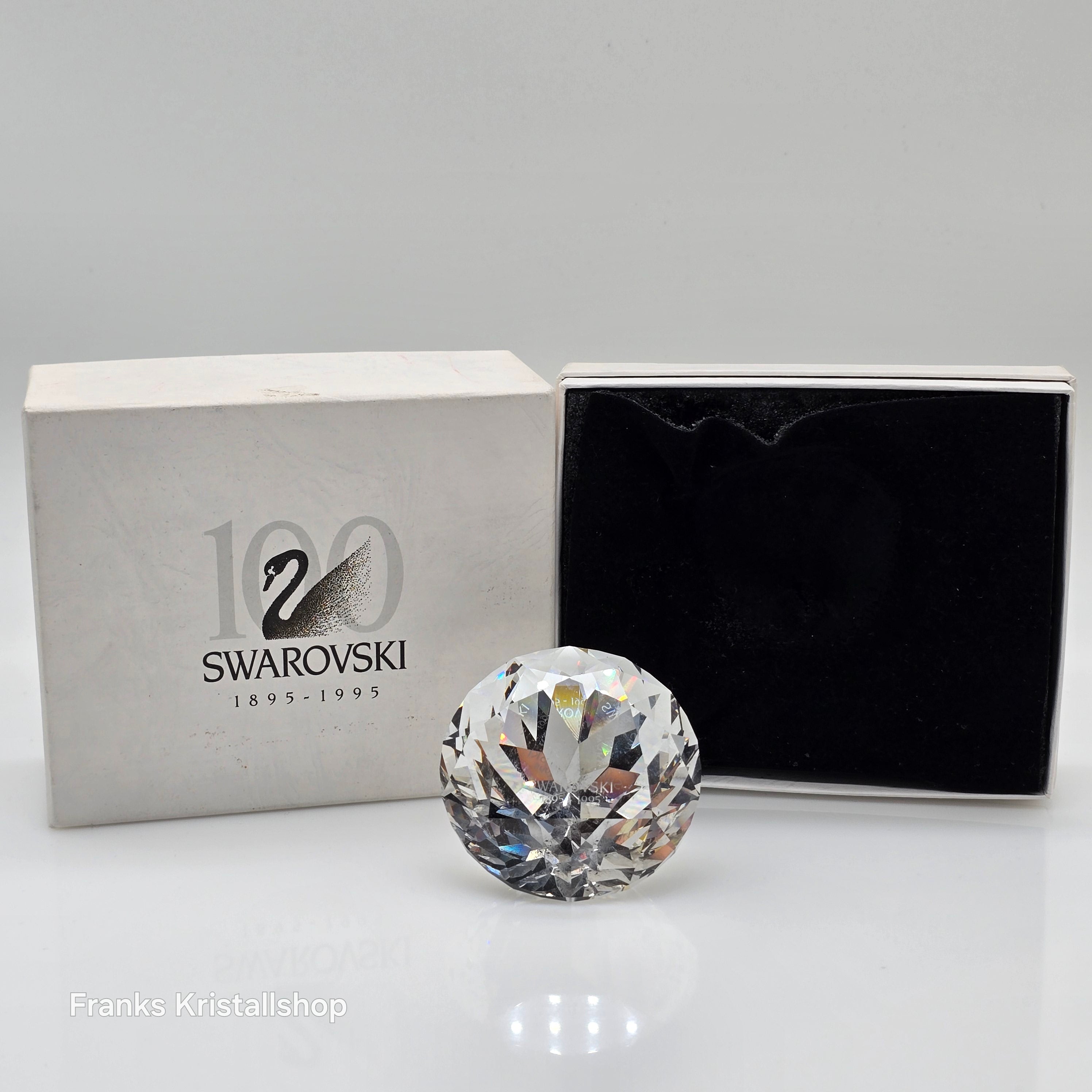 SWAROVSKI Briefbeschwerer Centenar 1895 - 1995 limitiert Chaton 95NR100