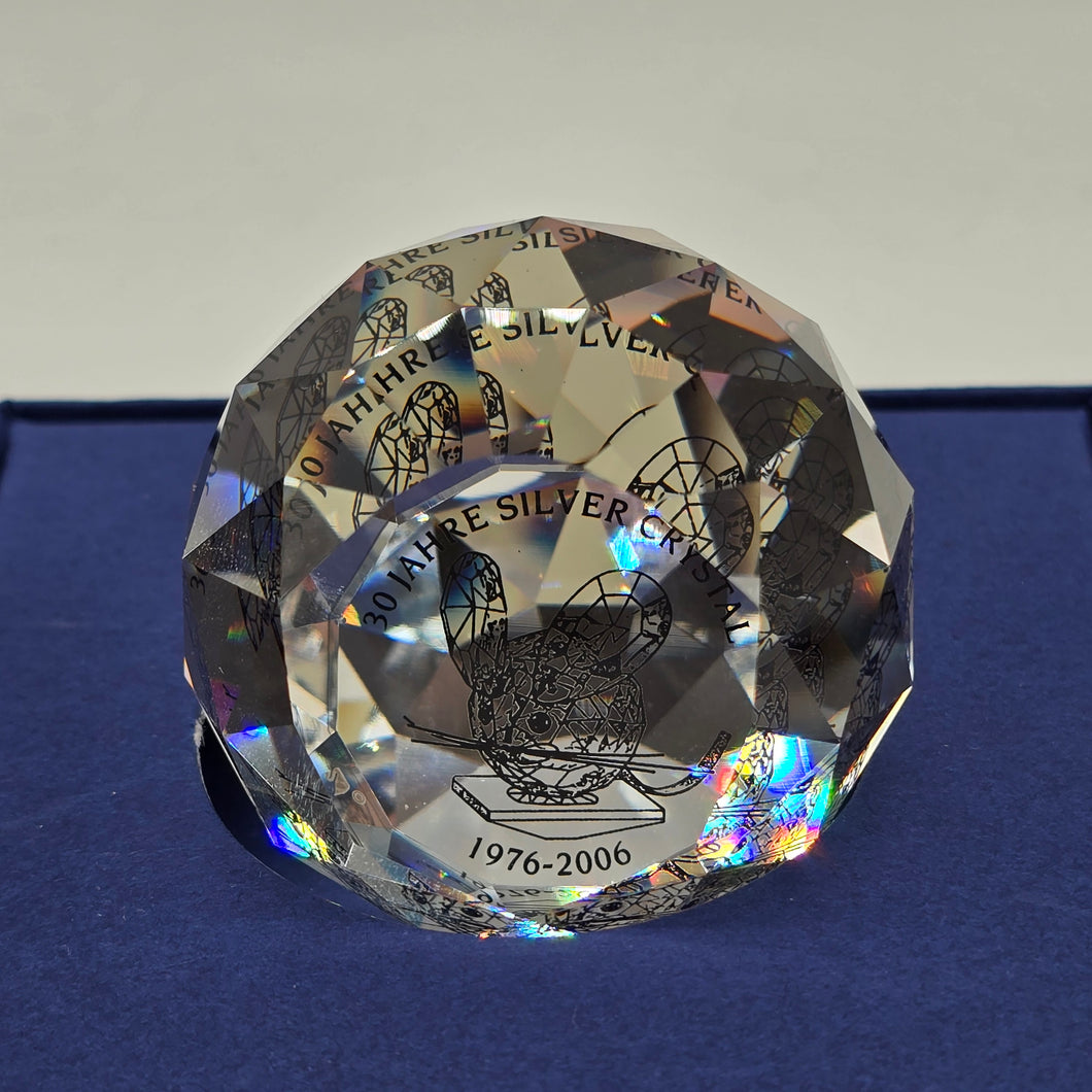 SWAROVSKI Briefbeschwerer limitierte Jubiläumsausgabe 30 Jahre Silver Crystal