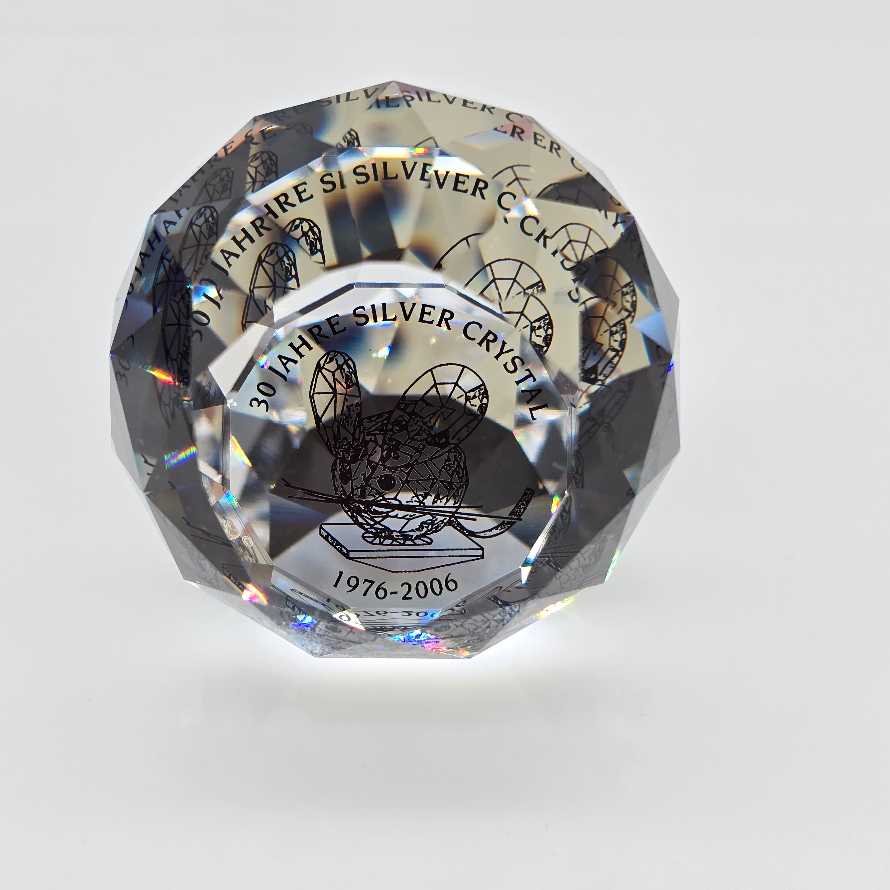 SWAROVSKI Briefbeschwerer limitierte Jubiläumsausgabe 30 Jahre Silver Crystal