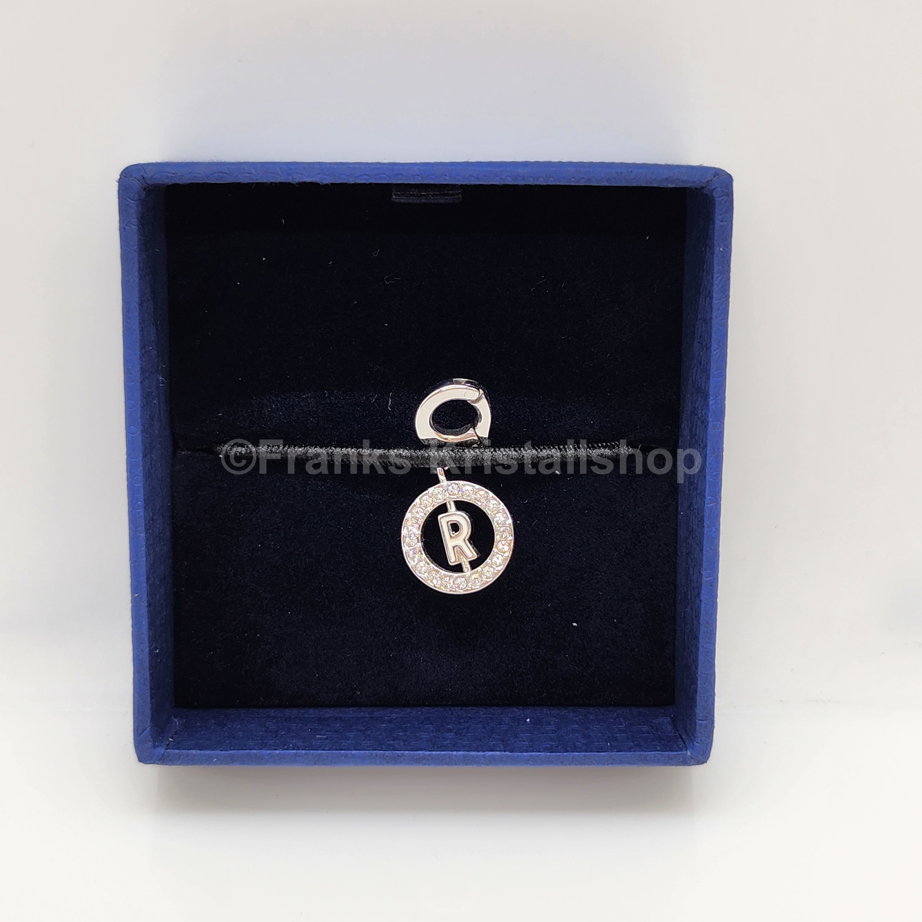 SWAROVSKI Charm Anhänger Buchstabe R, Weiß, Rhodiniert 1109998