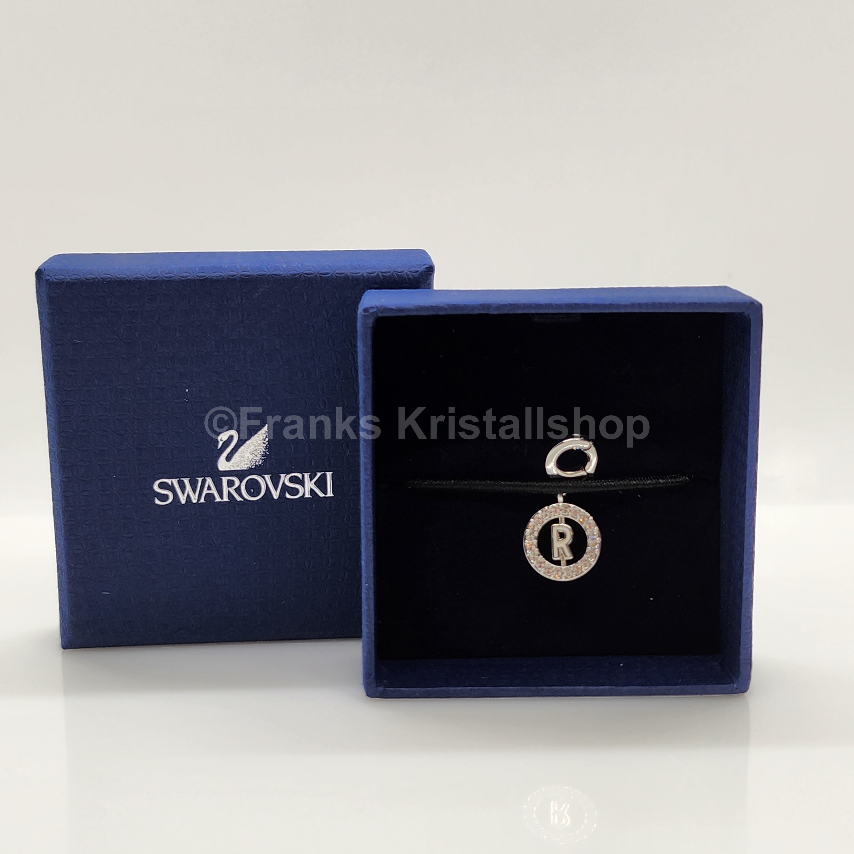 SWAROVSKI Charm Anhänger Buchstabe R, Weiß, Rhodiniert 1109998