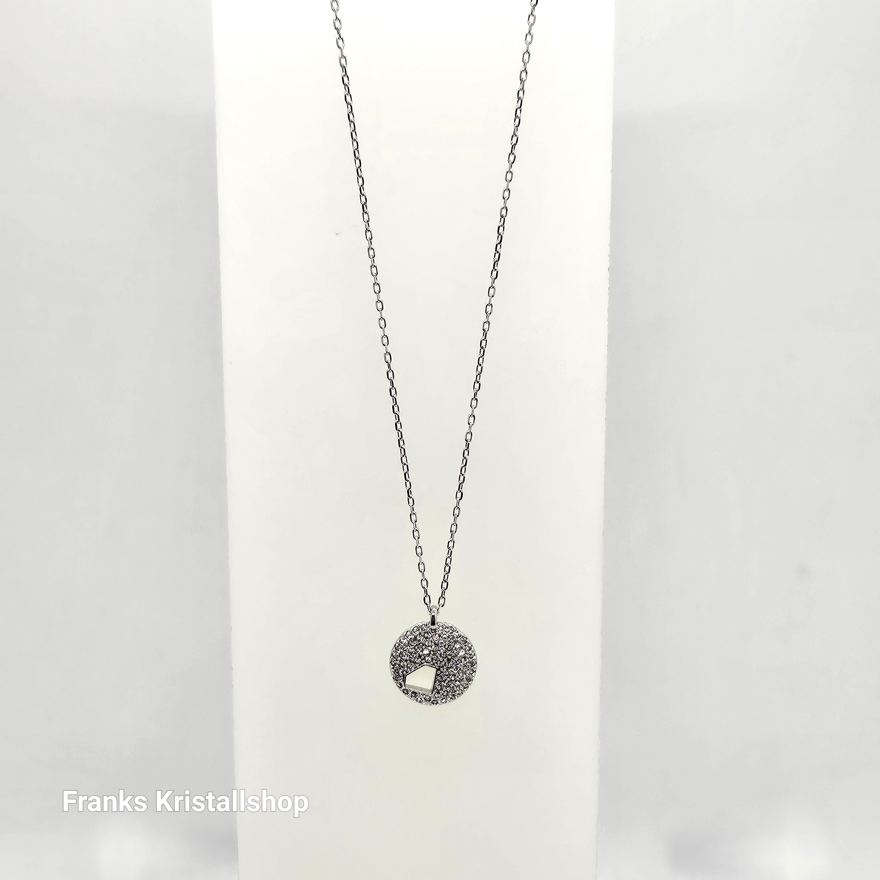 SWAROVSKI Chaton 2 in 1 Halskette Weiß, Rhodiniert 5481478