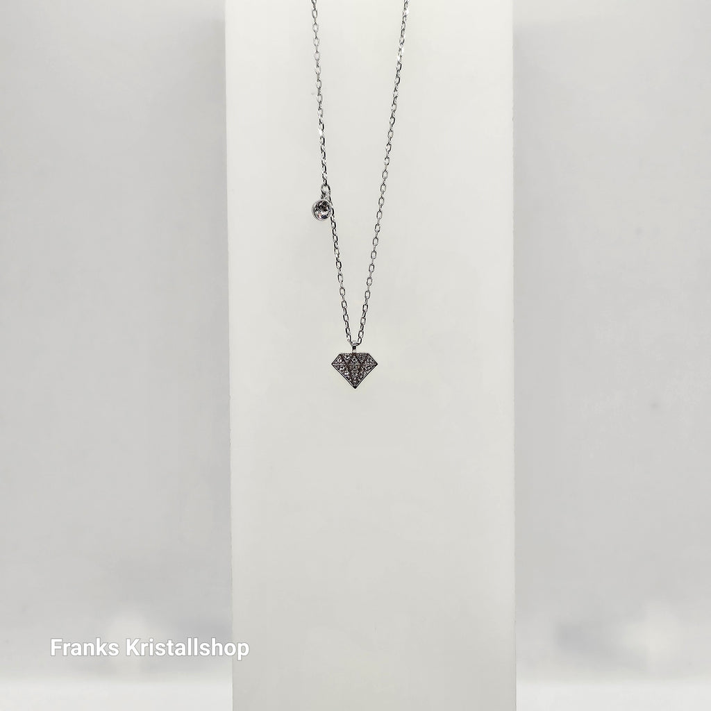 SWAROVSKI Chaton 2 in 1 Halskette Weiß, Rhodiniert 5481478
