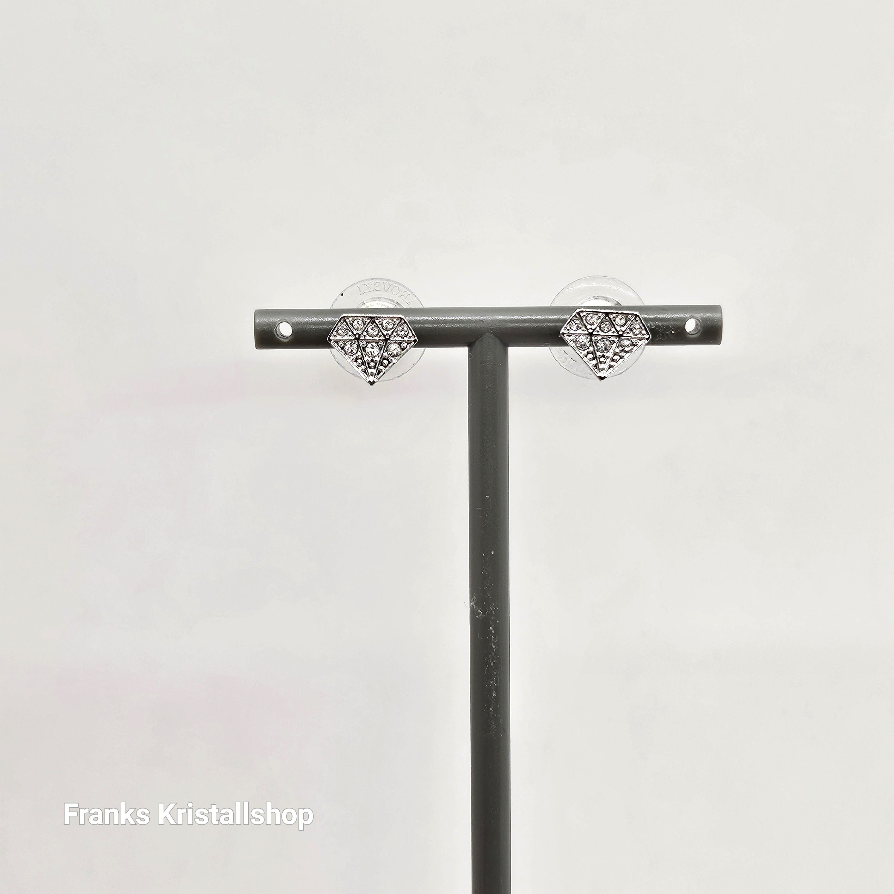 SWAROVSKI Chaton Ohrstecker Weiß, Rhodiniert 5481476