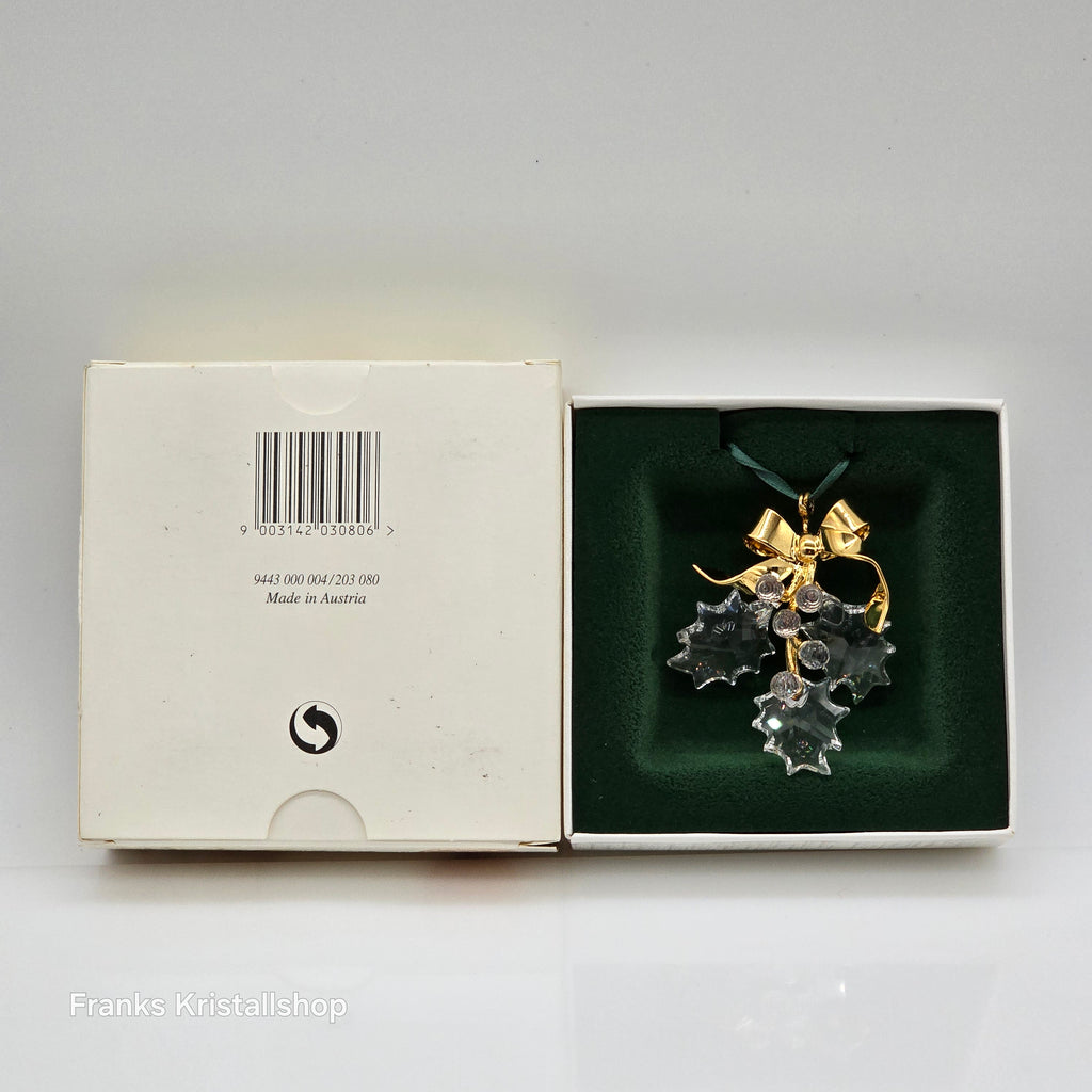 SWAROVSKI Christmas Memories Stechpalmenzweig Ornament 203080