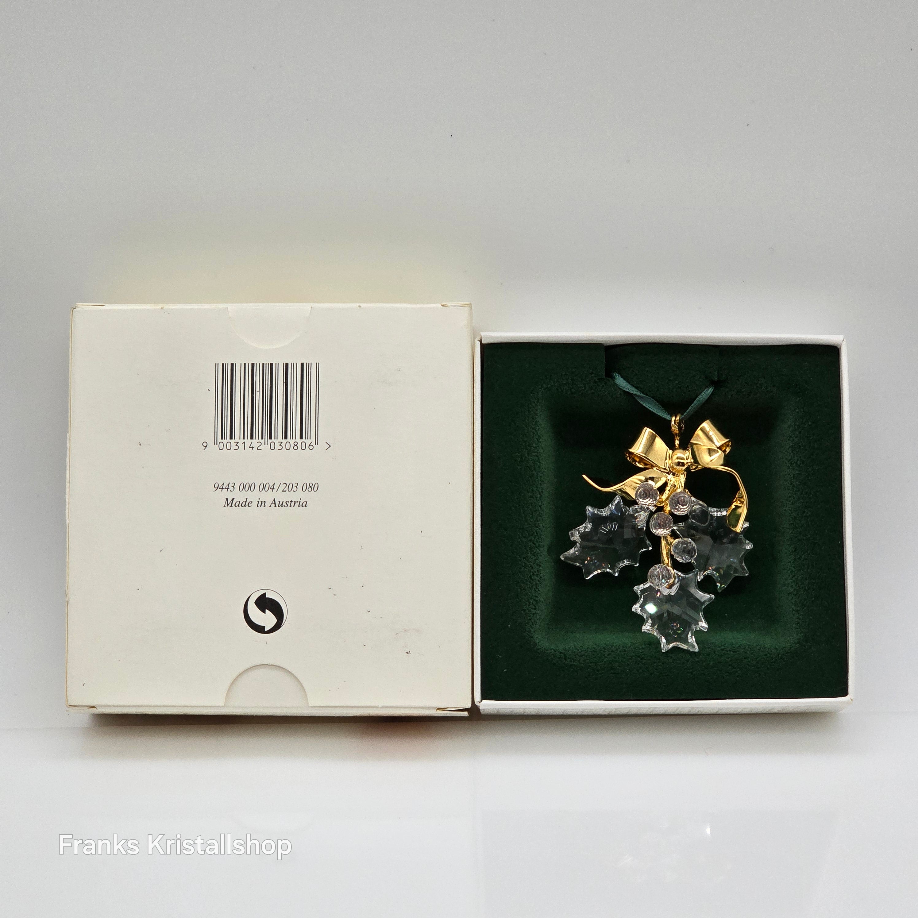 SWAROVSKI Christmas Memories Stechpalmenzweig Ornament 203080