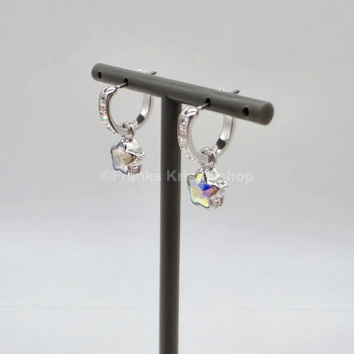 SWAROVSKI Chroma Drop-Ohrhänger Stern, Weiß, Rhodiniert 5754172