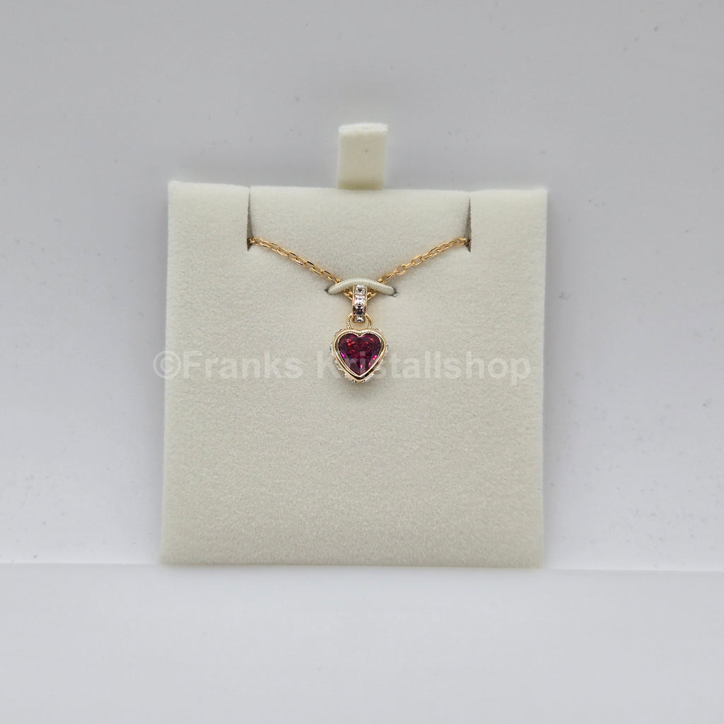 SWAROVSKI Stilla Herz Halskette Rot, Goldlegierungsschicht 5648750