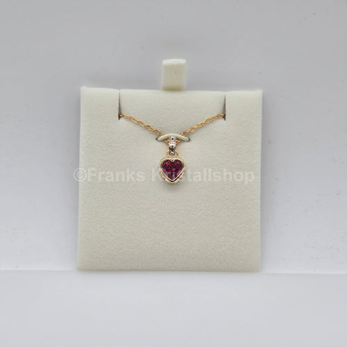 SWAROVSKI Stilla Heart Necklace Red, Gold-Tone Plated 5648750